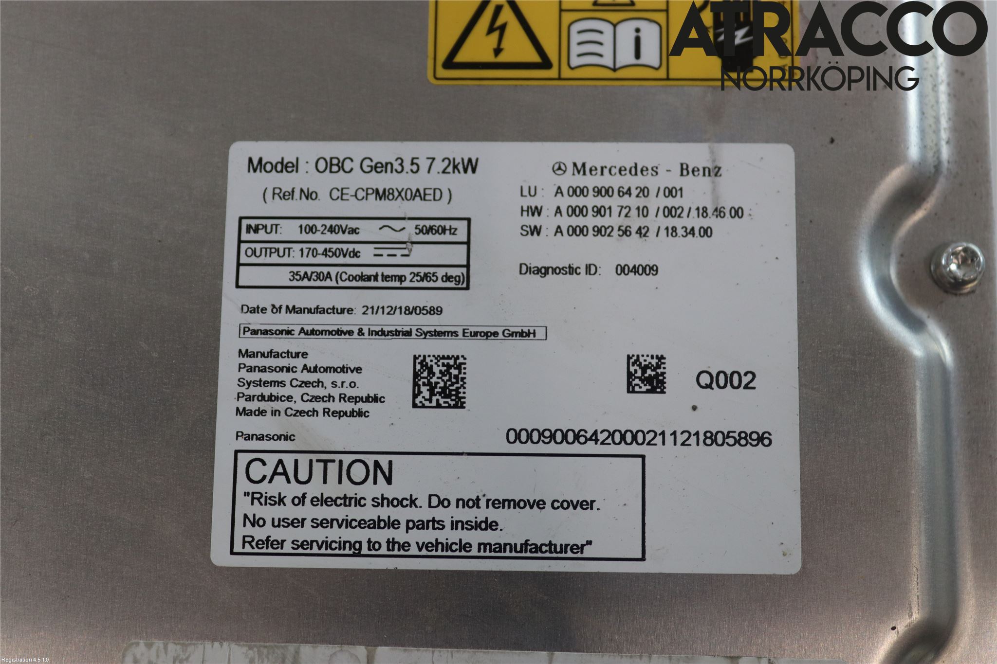 Mercedes-Benz MB E-KLASS (W213) 16-23 Batterilader Hybrid