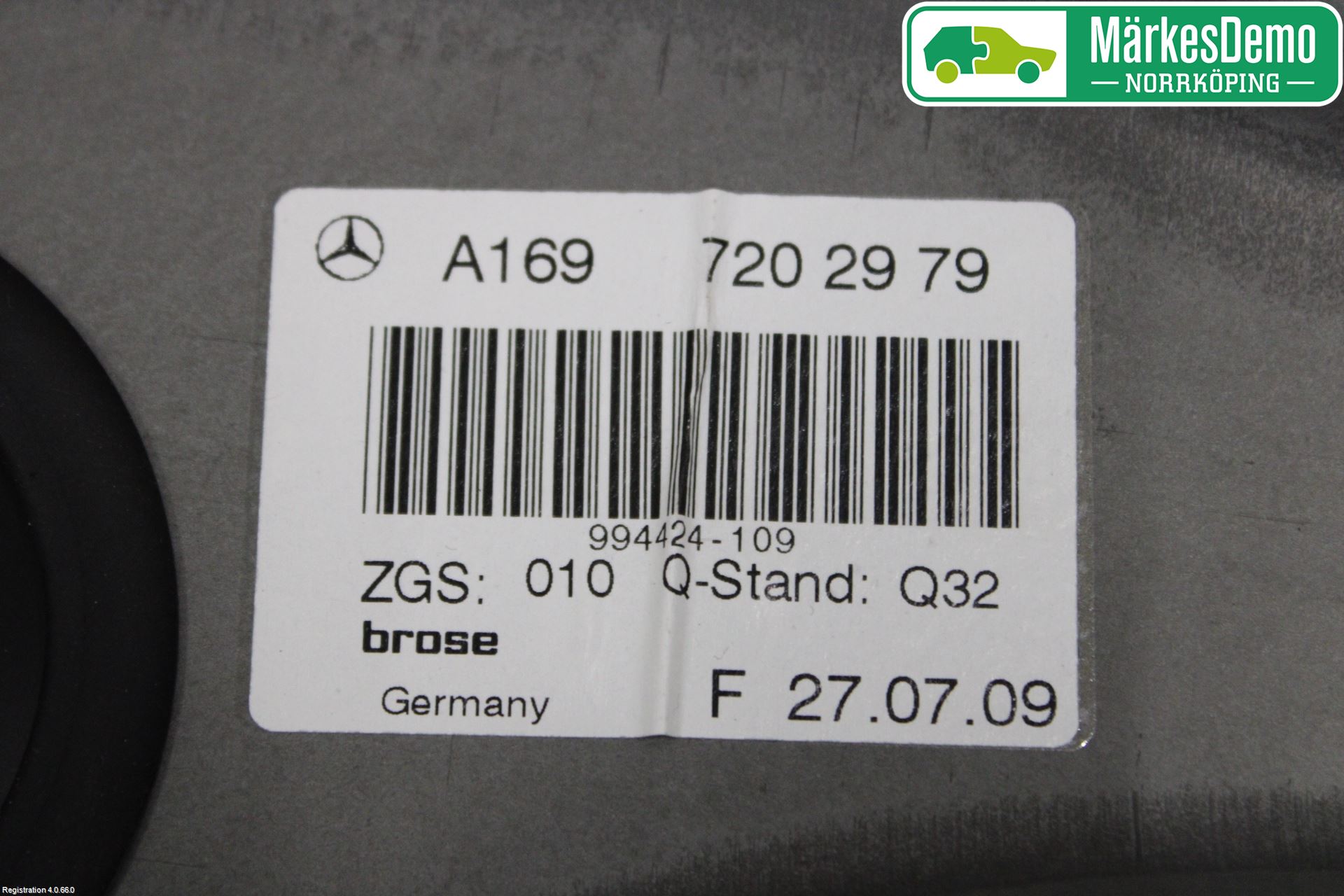 Mercedes-Benz MB B-KLASS (W245) 05-12 Vindusheis El Komp
