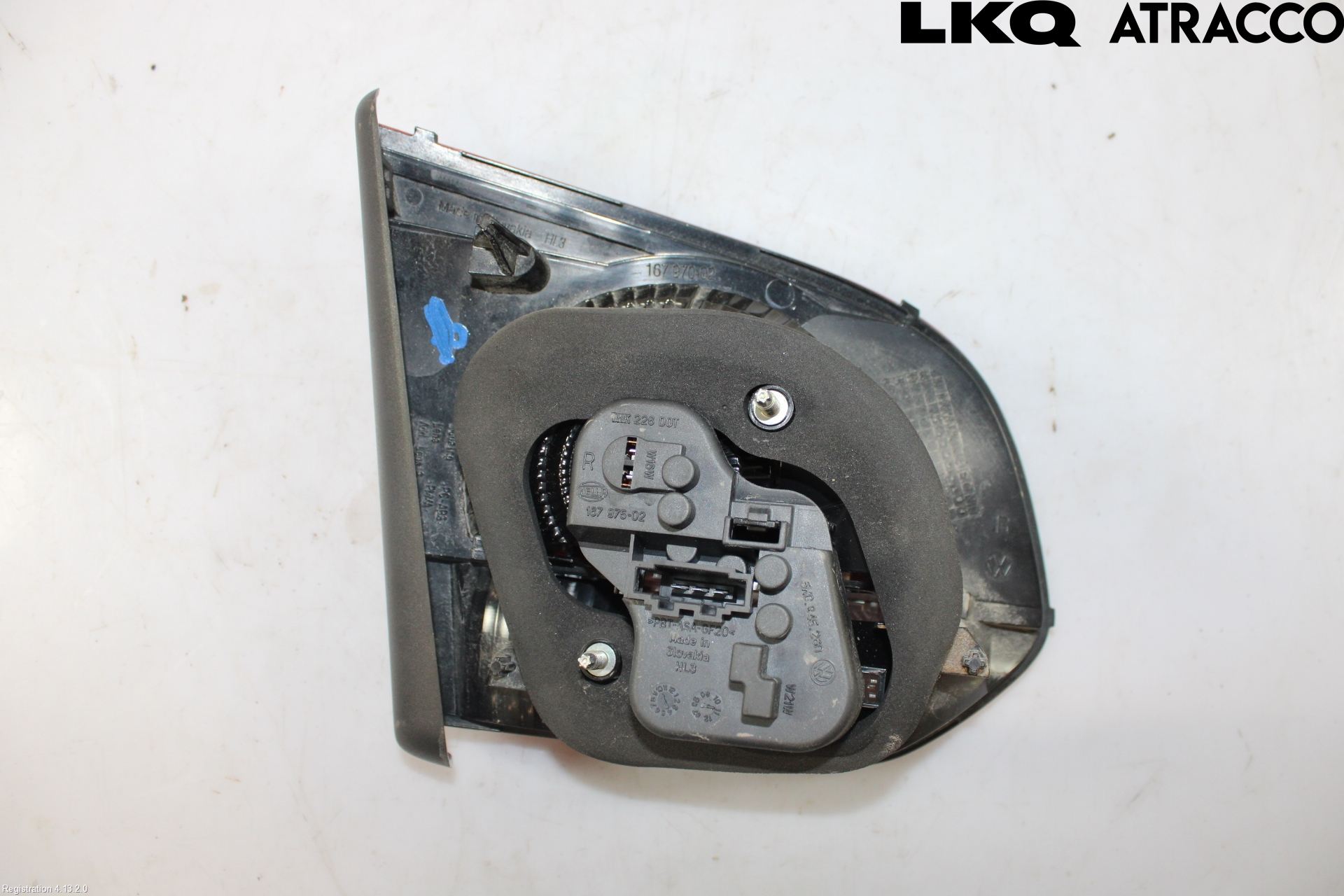 Volkswagen VW GOLF VI 09-13 Baklykt Høyre  På Luke(Indre)