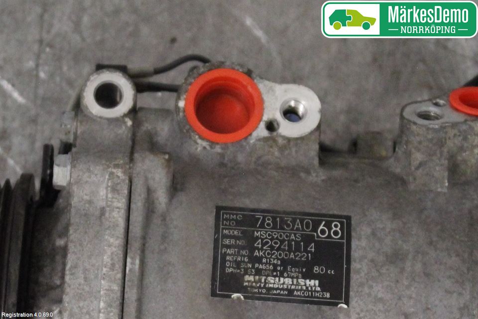 Mitsubishi LANCER 07-14 Varme Ac Kompressor