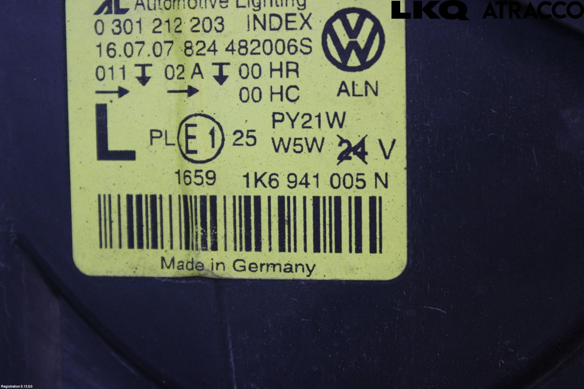 Volkswagen VW GOLF V 04-09 Frontlykt Venstre