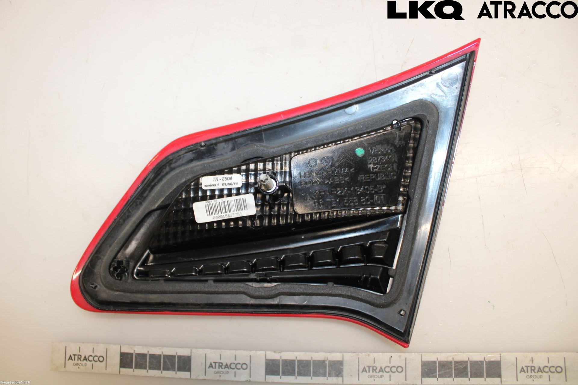 Citroen C4 II 11-18 Baklykt Venstre  På Luke(Indre