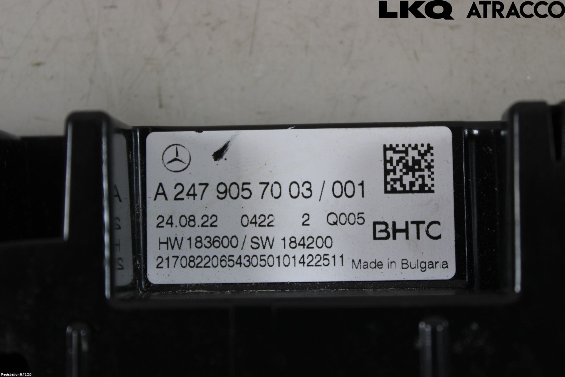 Mercedes-Benz MB EQA (H243) 21- Varmeapparat Panel(Regulering)