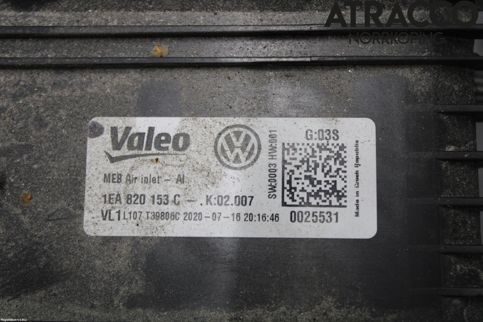 Volkswagen VW ID.3 21- Varmeapparat Register Komplett