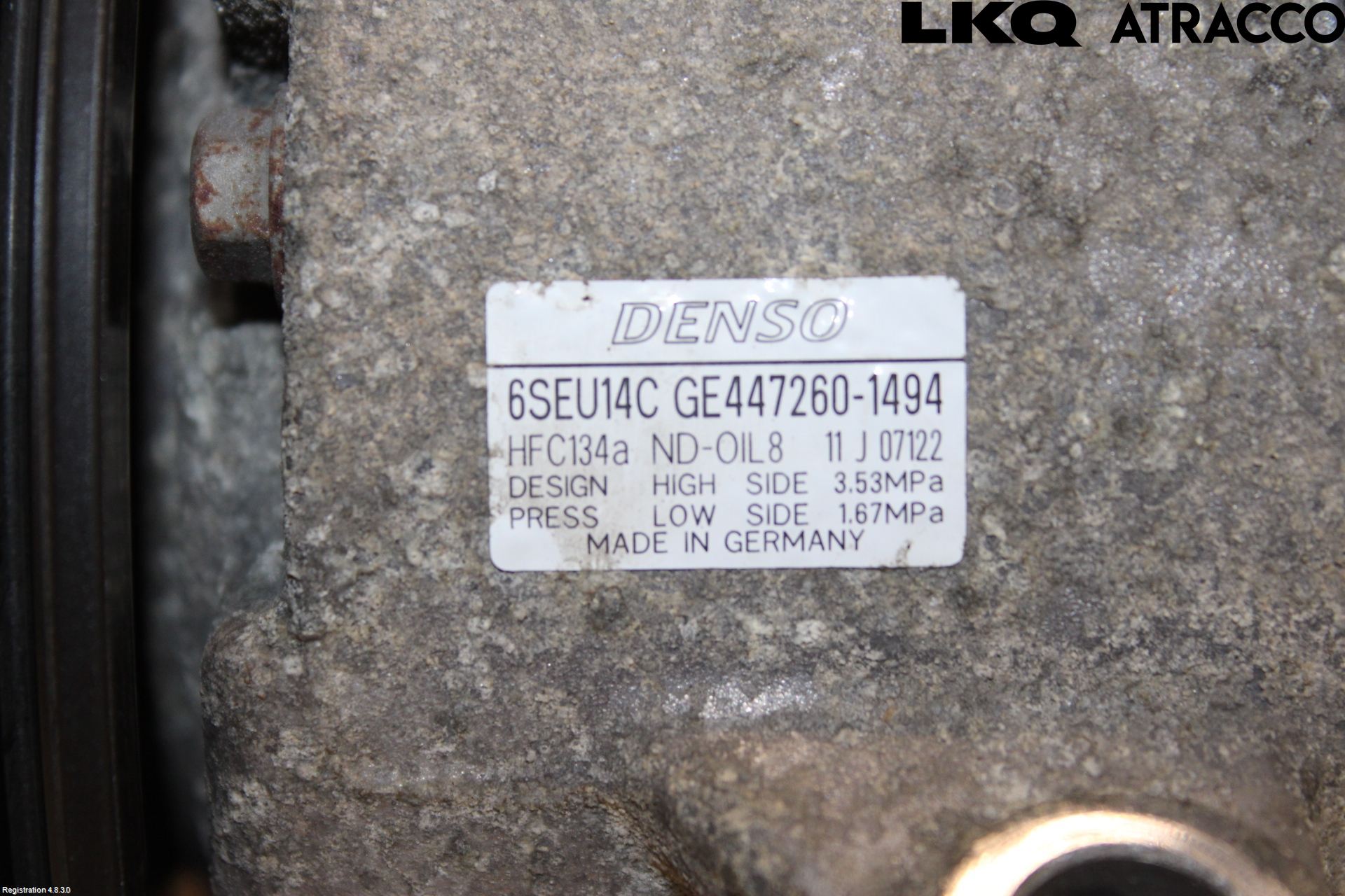 Toyota AURIS 07-09 Varme Ac Kompressor