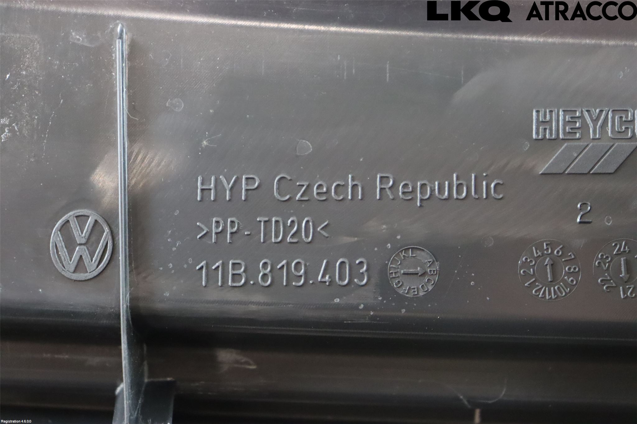 Volkswagen VW ID.4 21- Visker Deksel-Grill-Under Frr