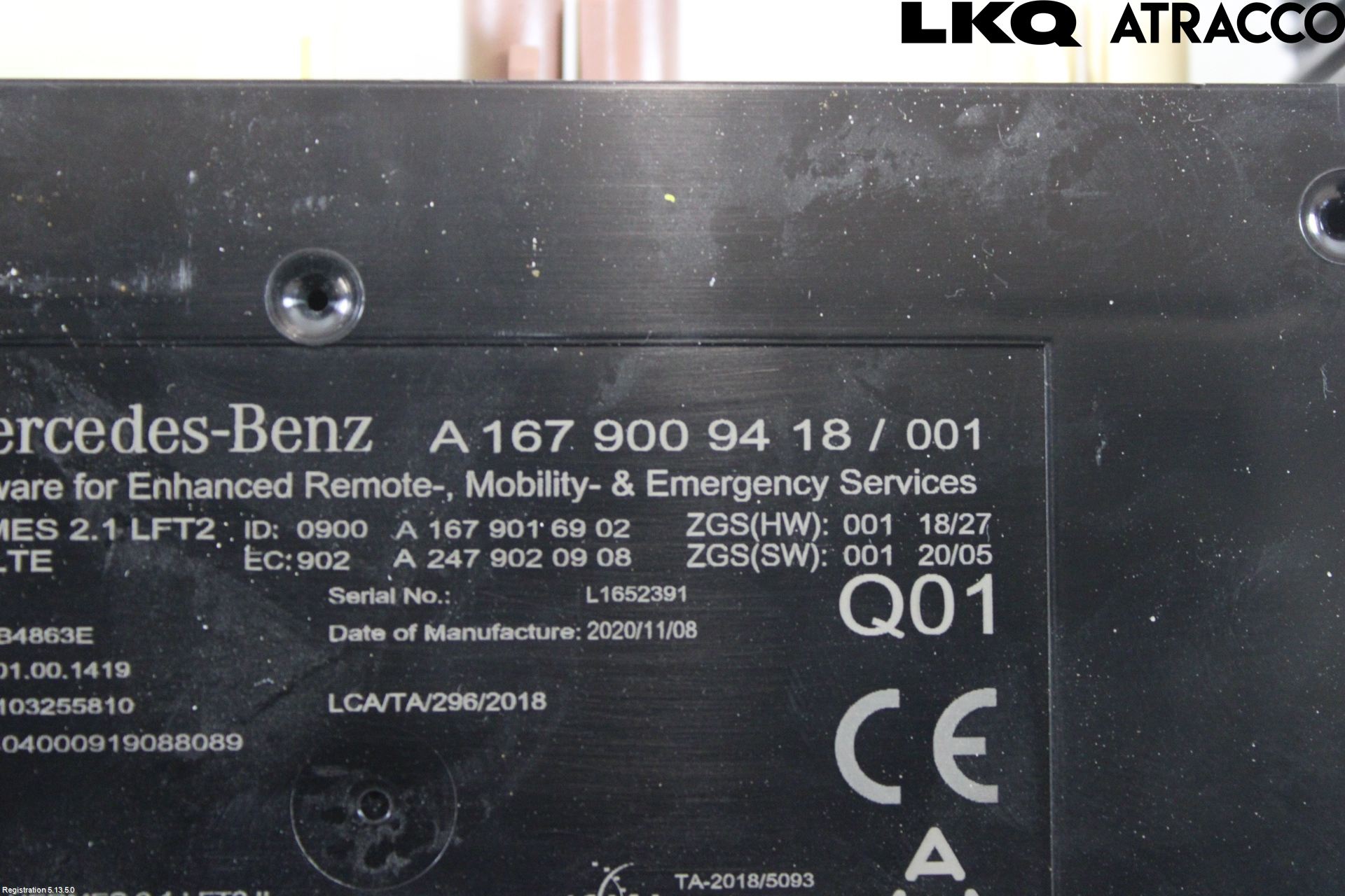 Mercedes-Benz MB EQC (N293) 20- Styreenhet Øvrig