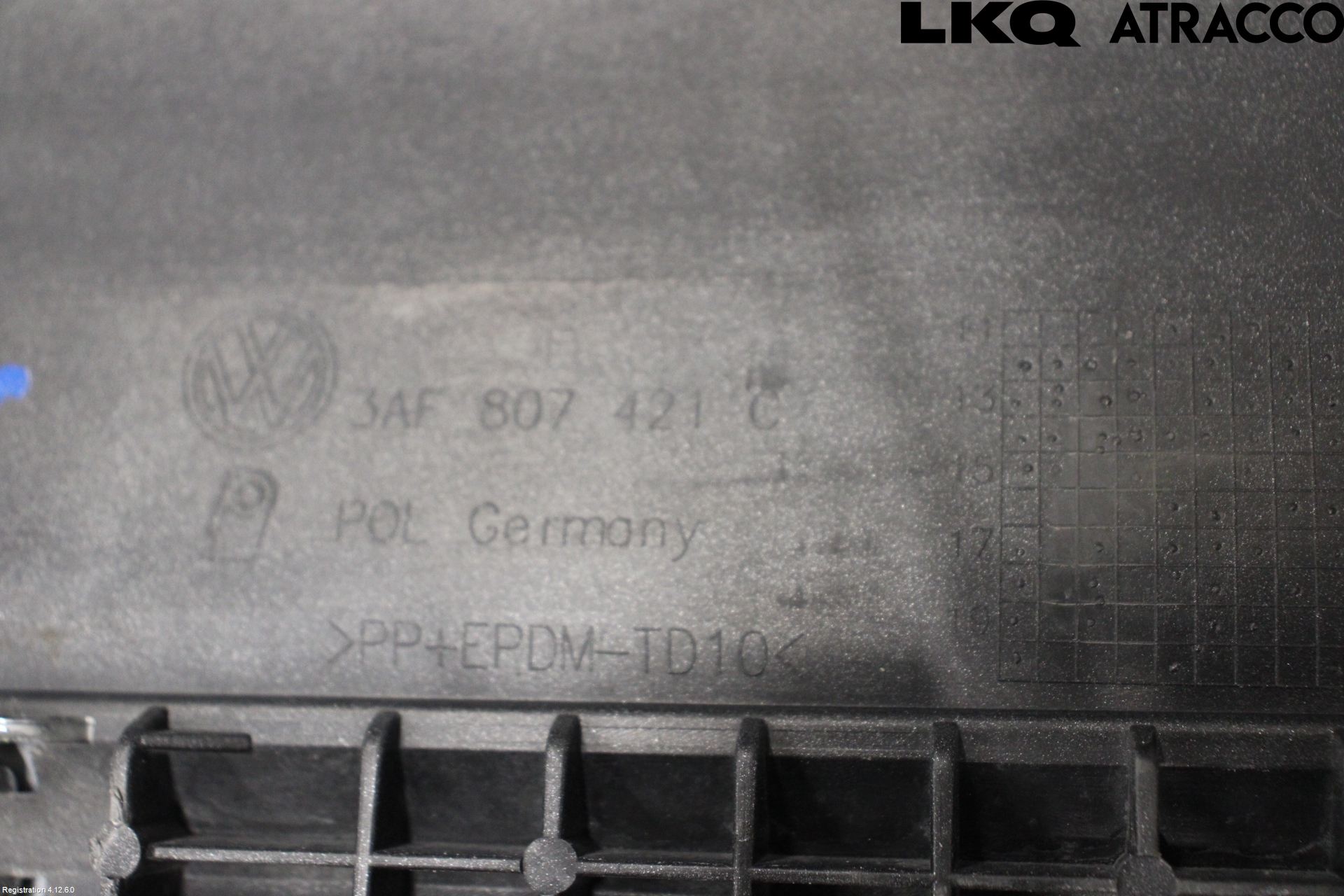 Volkswagen VW PASSAT 11-14 Støtfanger Bak Overtrekk