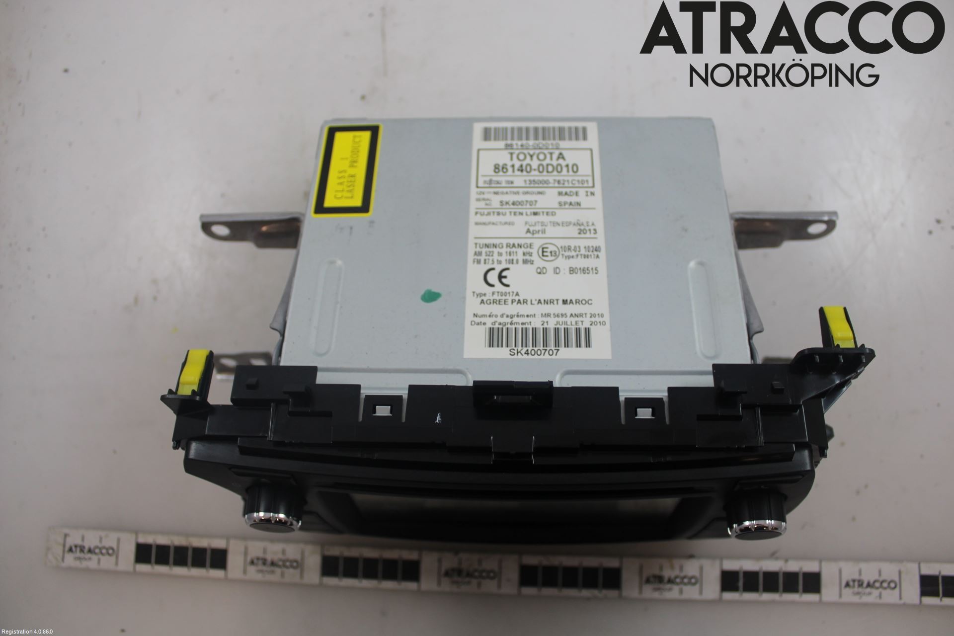 Toyota YARIS XP130 12-14 Stereo Radio Med Cd
