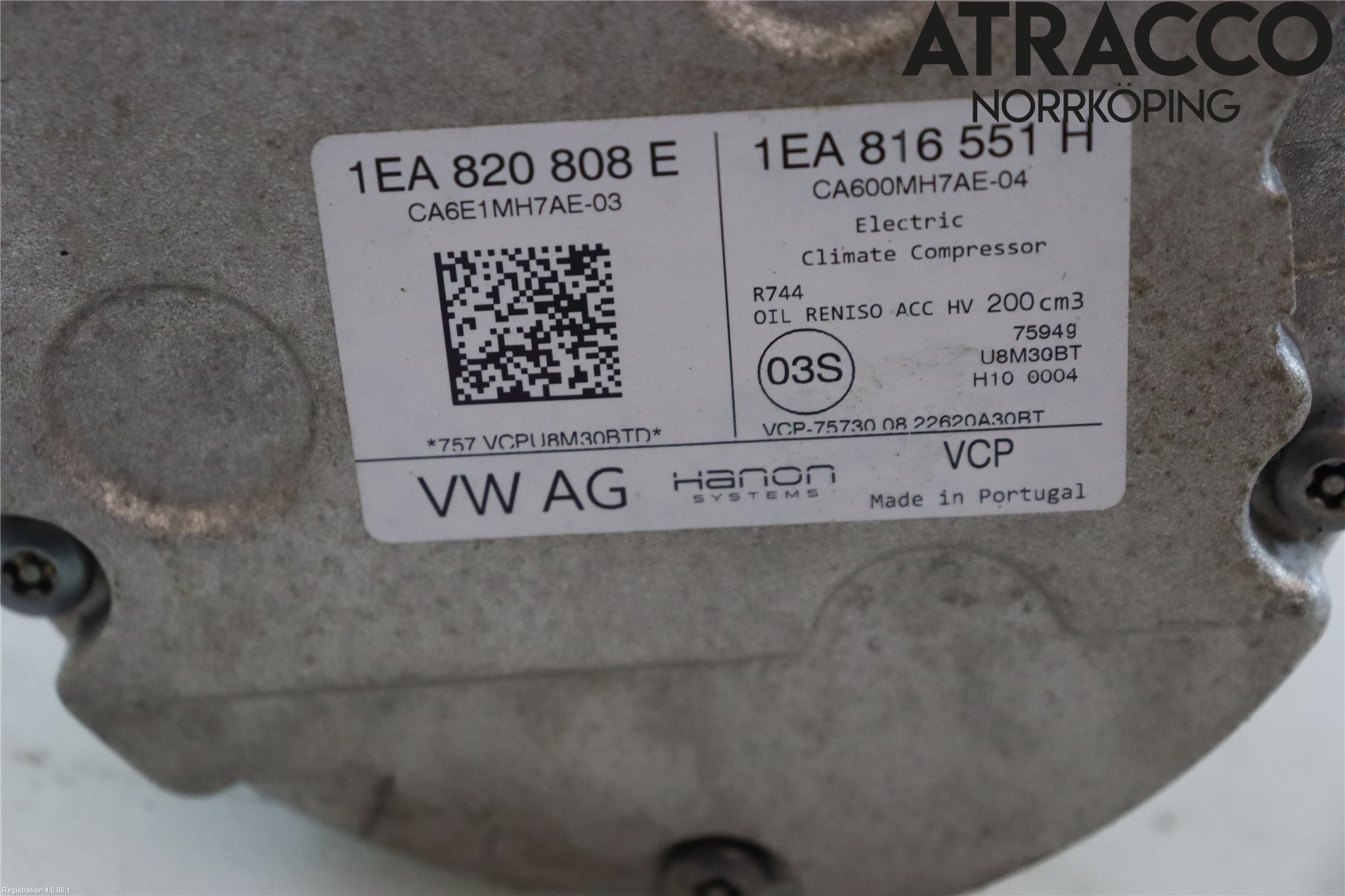 Volkswagen VW ID.4 21- Varme Ac Kompressor