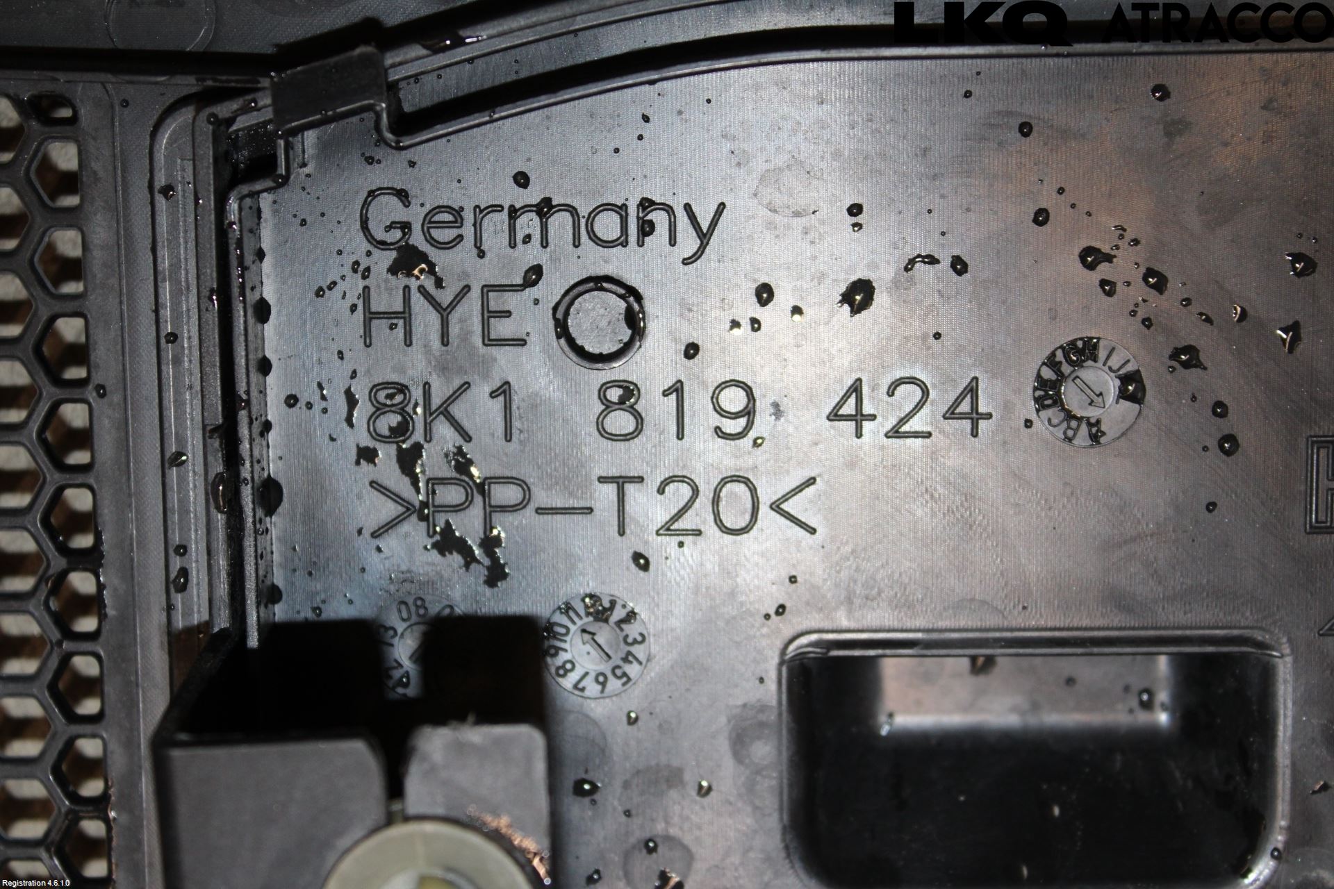 Audi A4/S4 08-11 Visker Deksel-Grill-Under Frr