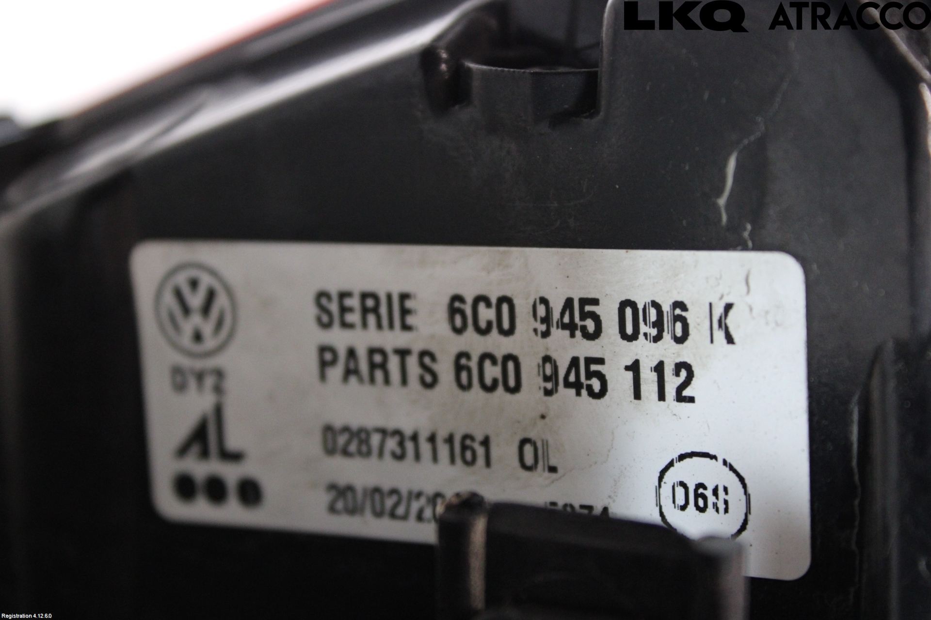 Volkswagen VW POLO 10-17 Baklykt Høyre