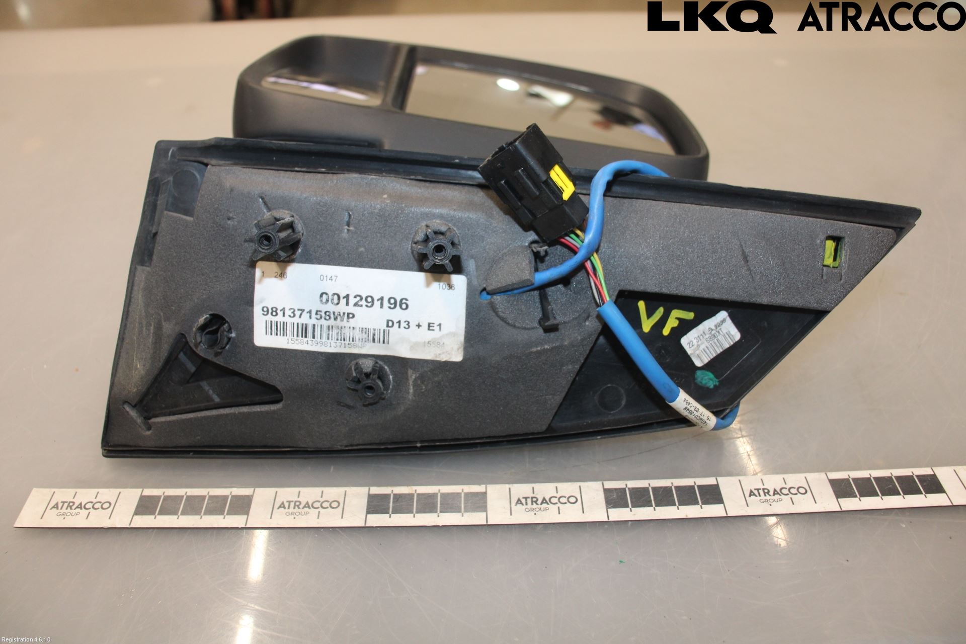Peugeot EXPERT 15-16 Speil V M-El Justering