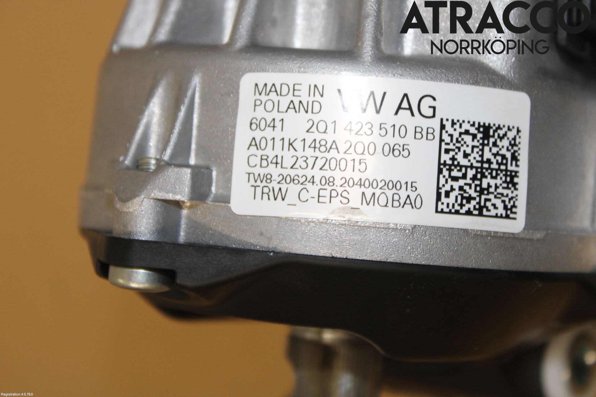 Skoda KAMIQ 20- Rattakselaggregat Innebygd Servo