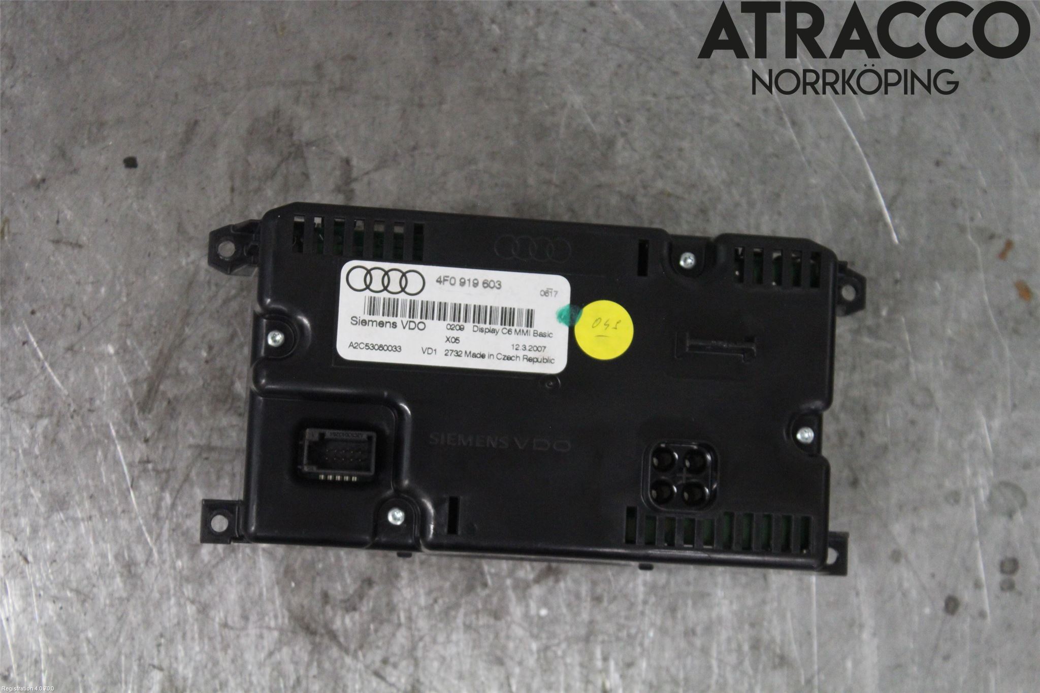 Audi A6/S6     05-11 Instr Skjerm Dvd-Gps-Ac-Tlf