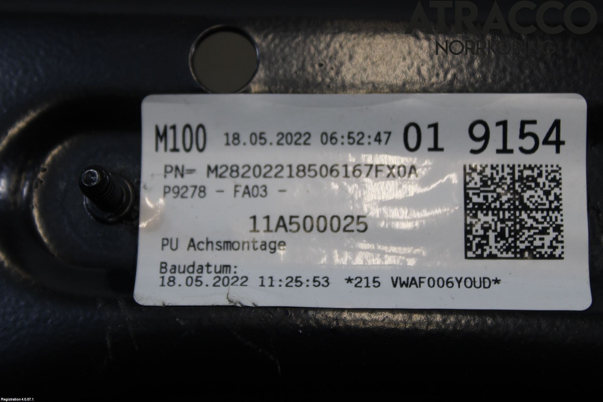 Volkswagen VW ID.5 22- Bakaksel Feste Travers-Ramme