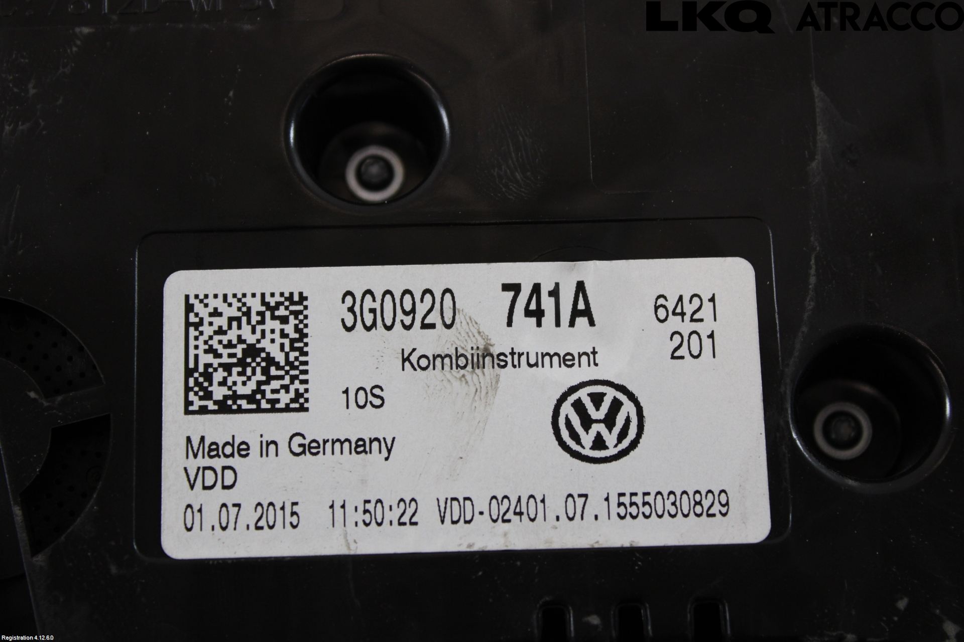 Volkswagen VW PASSAT 15-19 Instr Kombinert