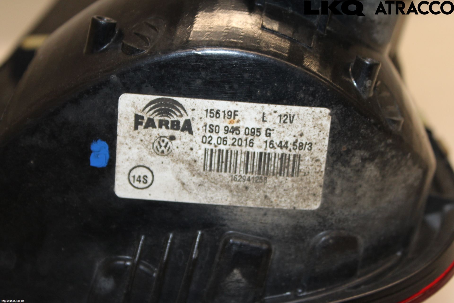 Volkswagen VW UP! / E-UP! Baklykt Venstre