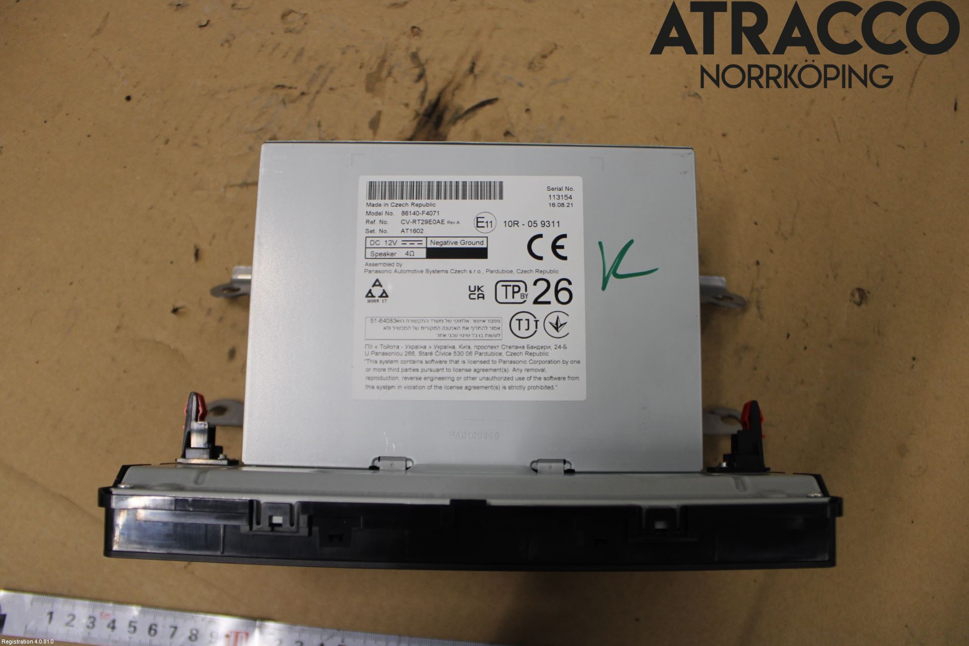 Toyota C-HR 16-23 Stereo Radio Med Cd