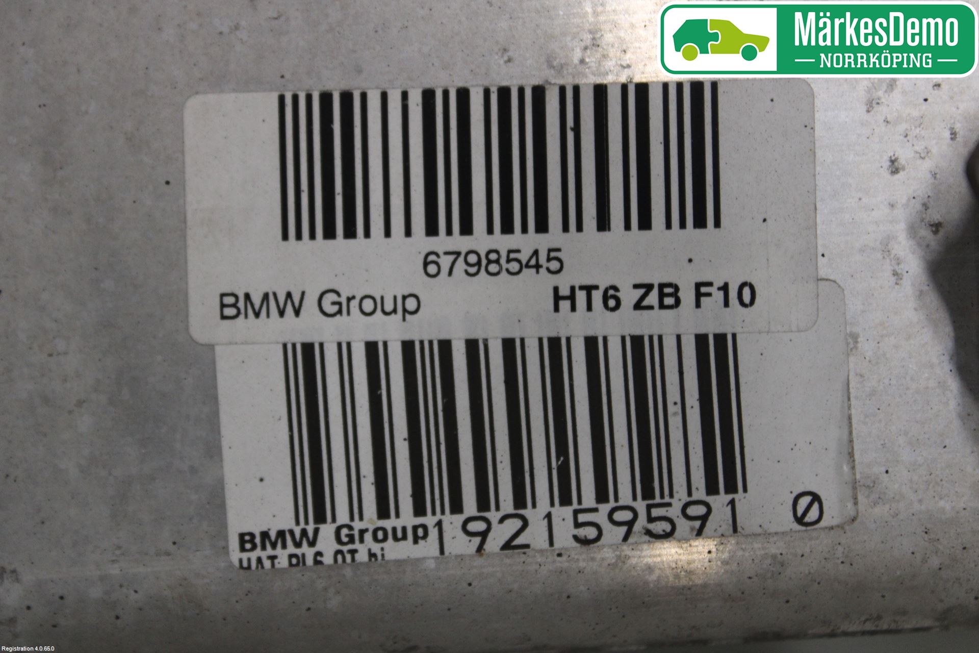 BMW 5 F10/F11/F18 09-17 Bakaksel Feste Travers-Ramme
