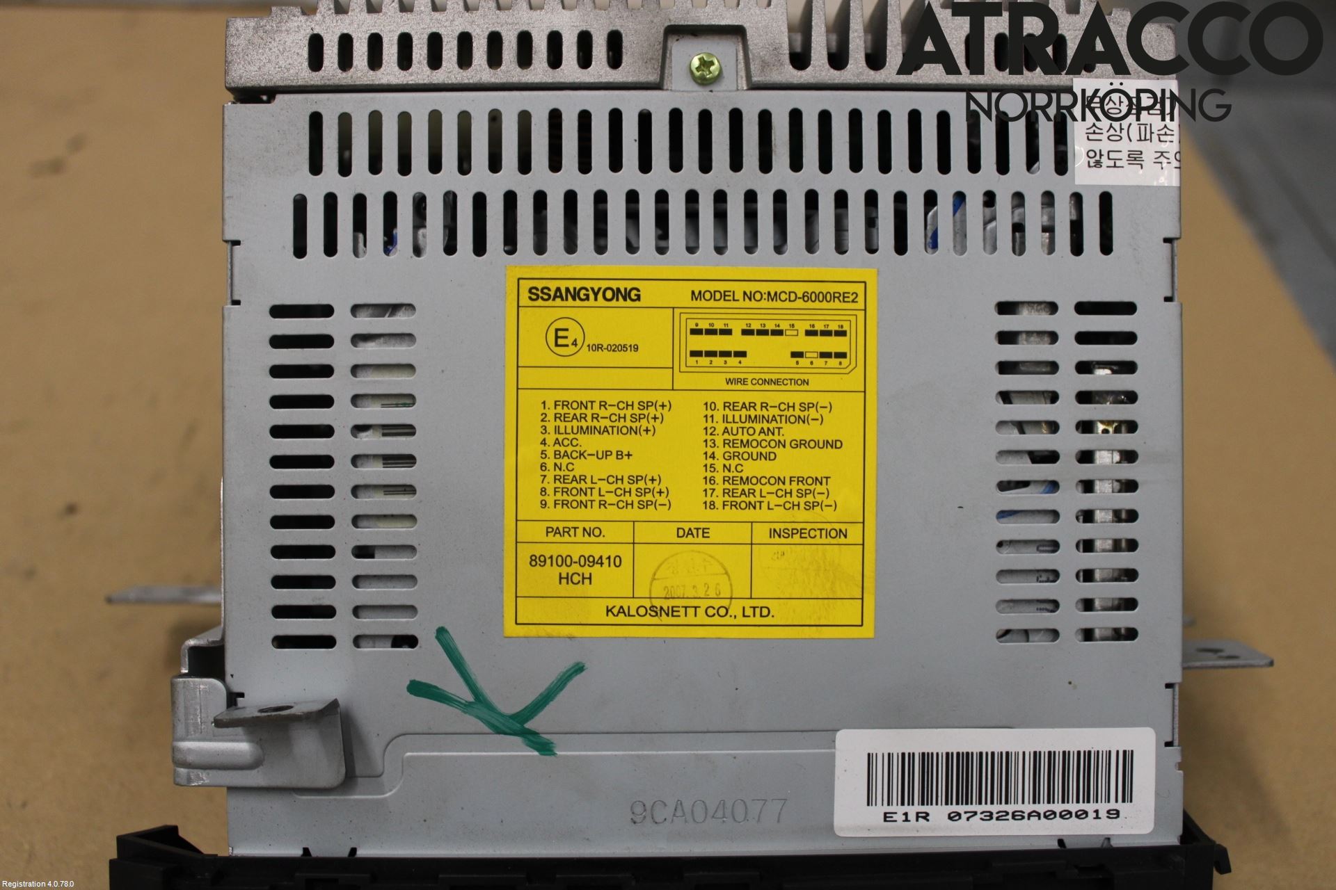 SsangYong SSANG YONG ACTYON/SPORT 06-17 Stereo Radio Med Cd