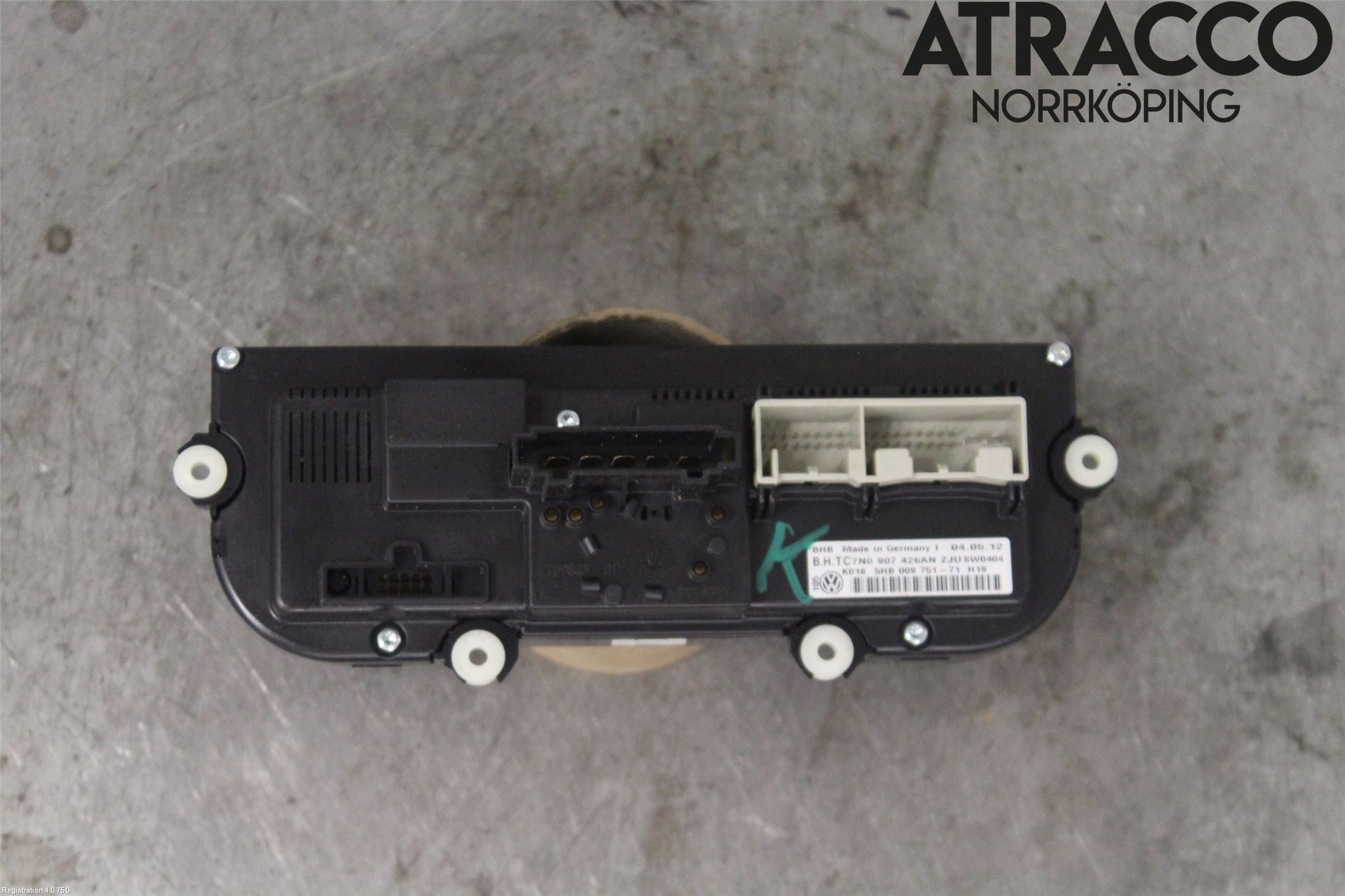 Volkswagen VW GOLF VI 09-13 Varmeapparat Panel(Regulering)