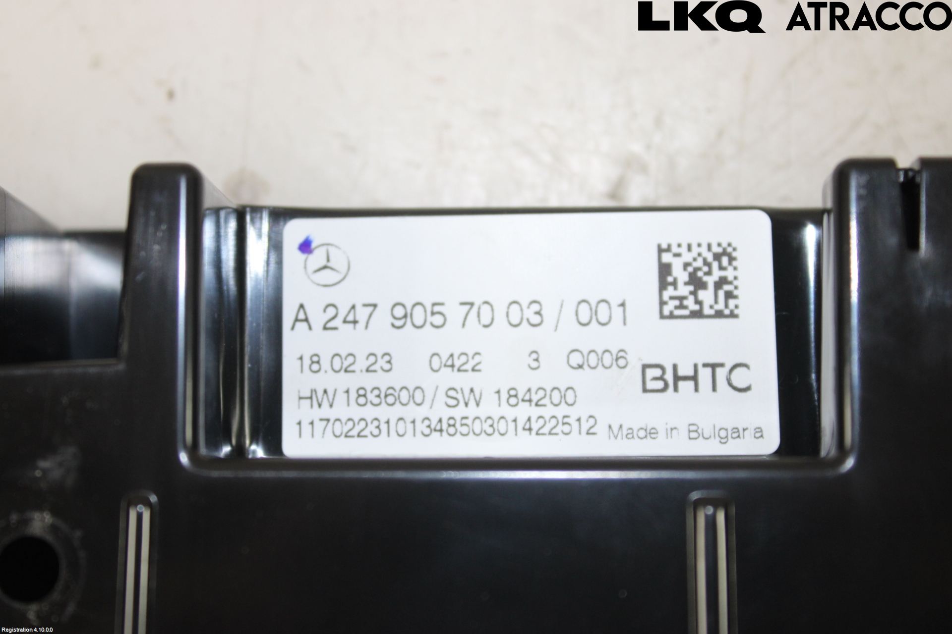 Mercedes-Benz MB EQA (H243) 21- Varmeapparat Panel(Regulering)