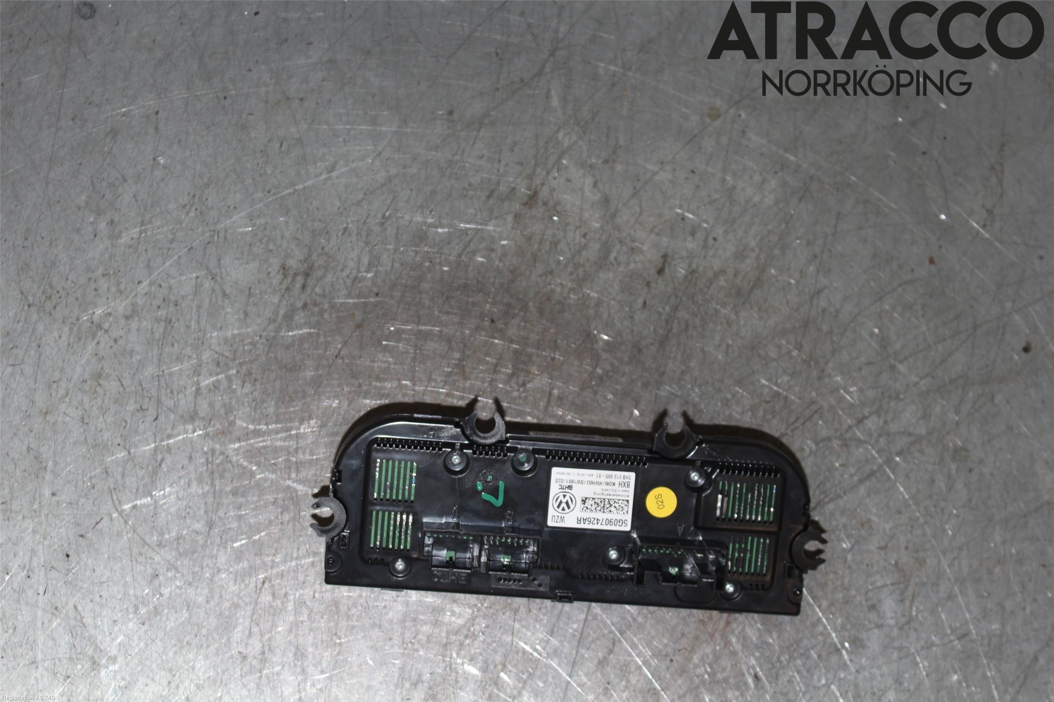 Volkswagen VW GOLF / E-GOLF VII 13-20 Varmeapparat Panel(Regulering)