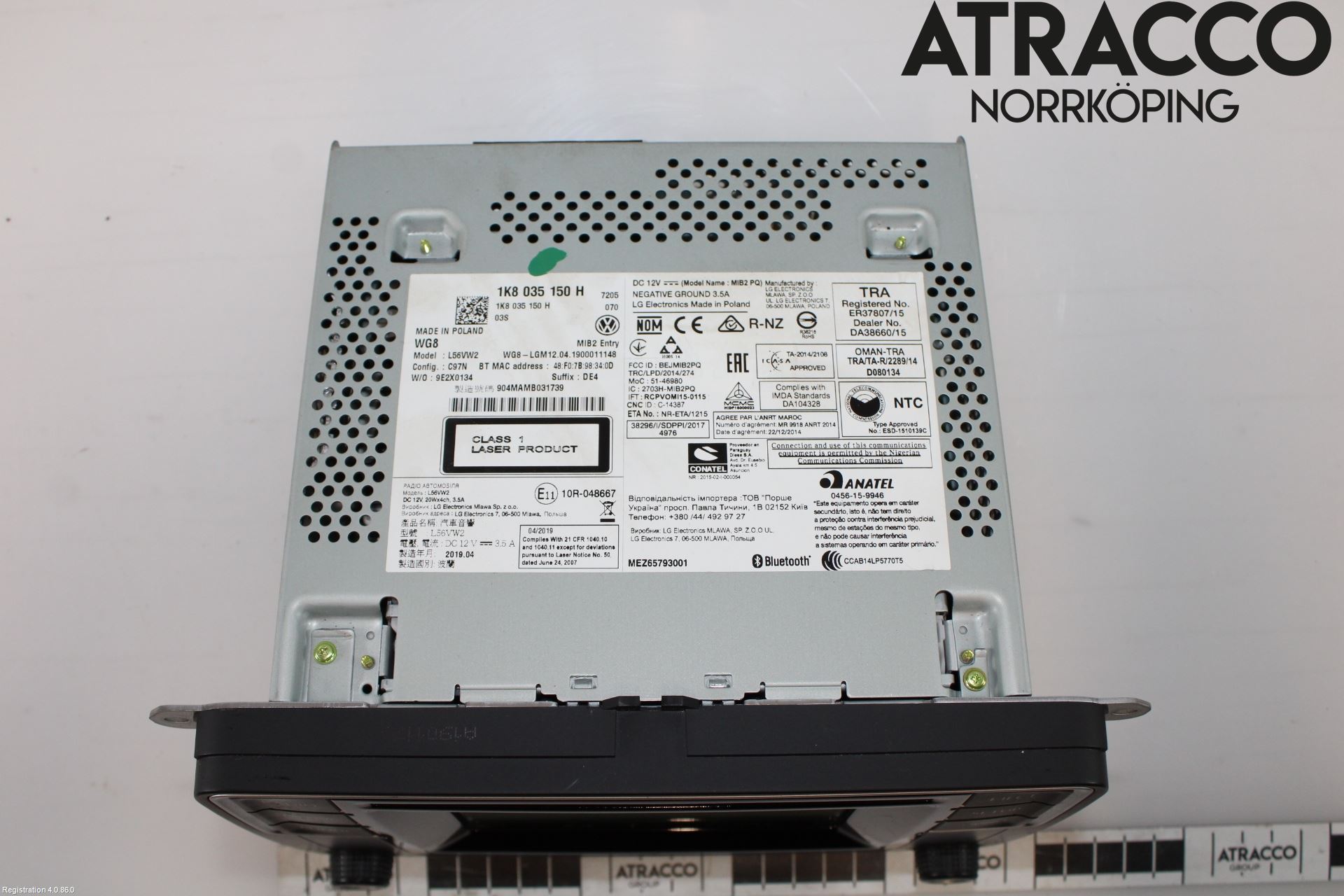 Volkswagen VW CADDY 16-20 Stereo Radio Med Cd