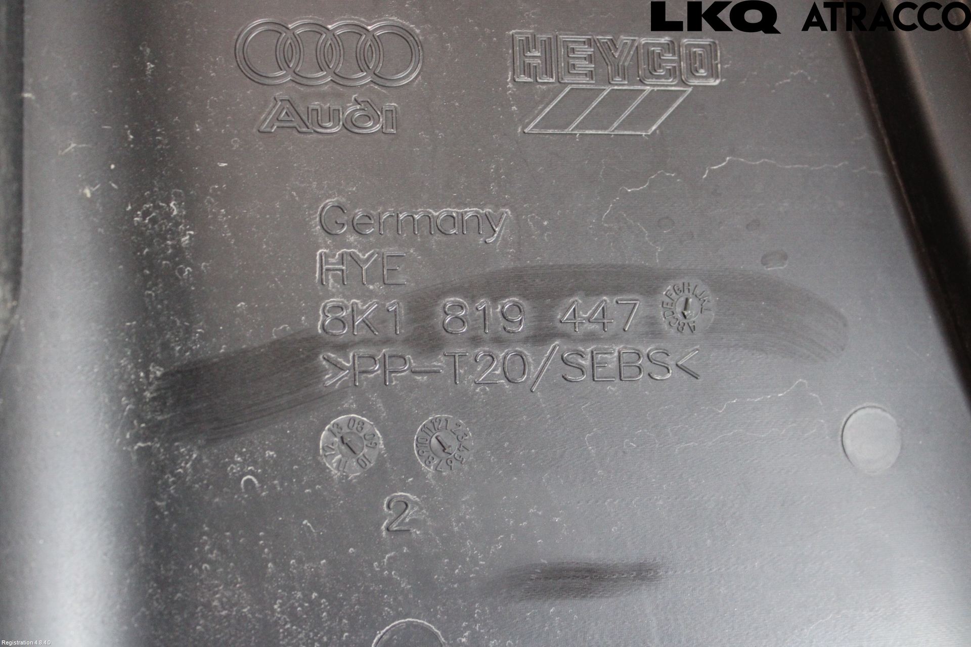 Audi A5 07-16 Visker Deksel-Grill-Under Frr
