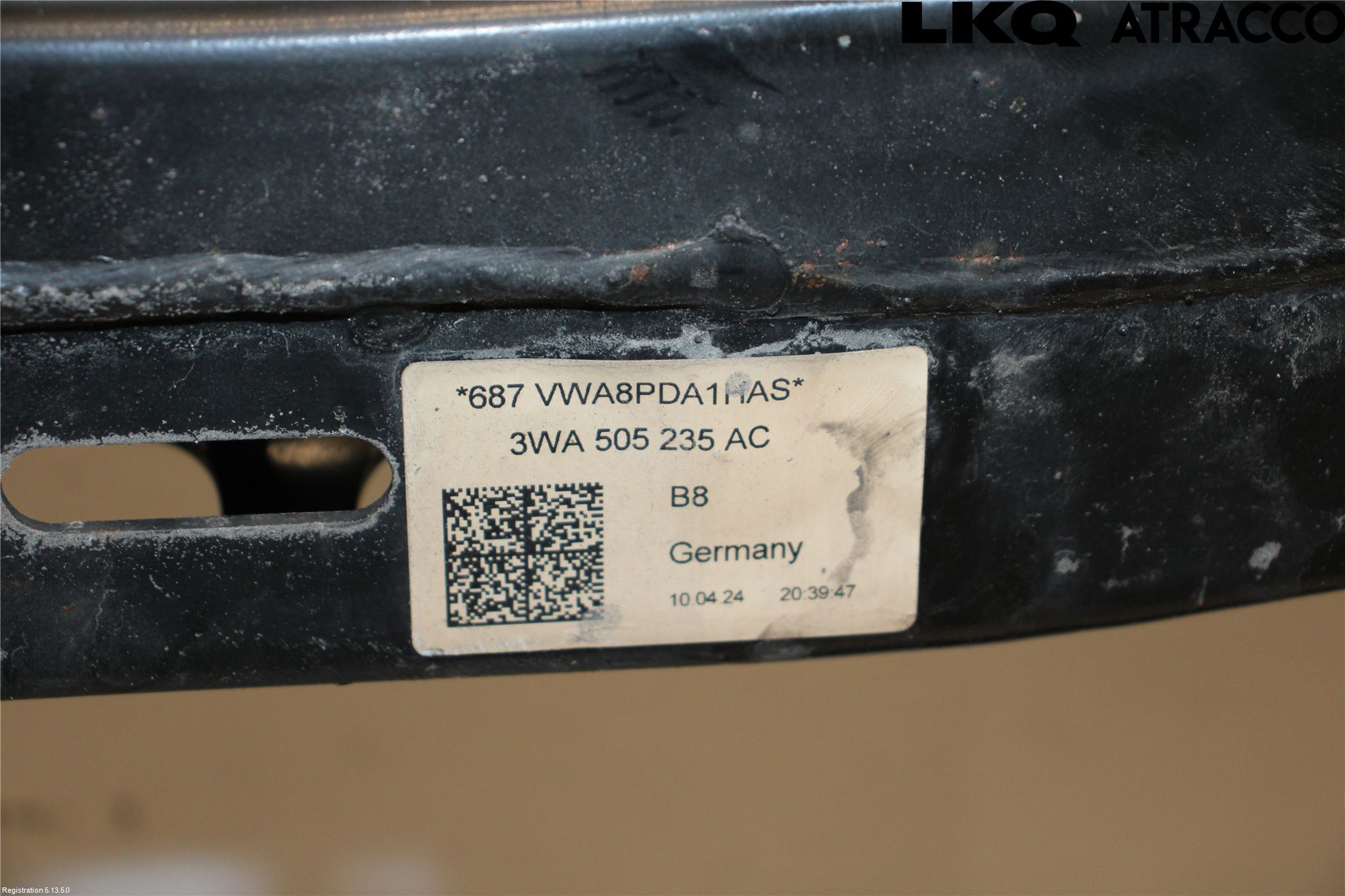 Volkswagen VW TIGUAN 24- Bakaksel Feste Travers-Ramme