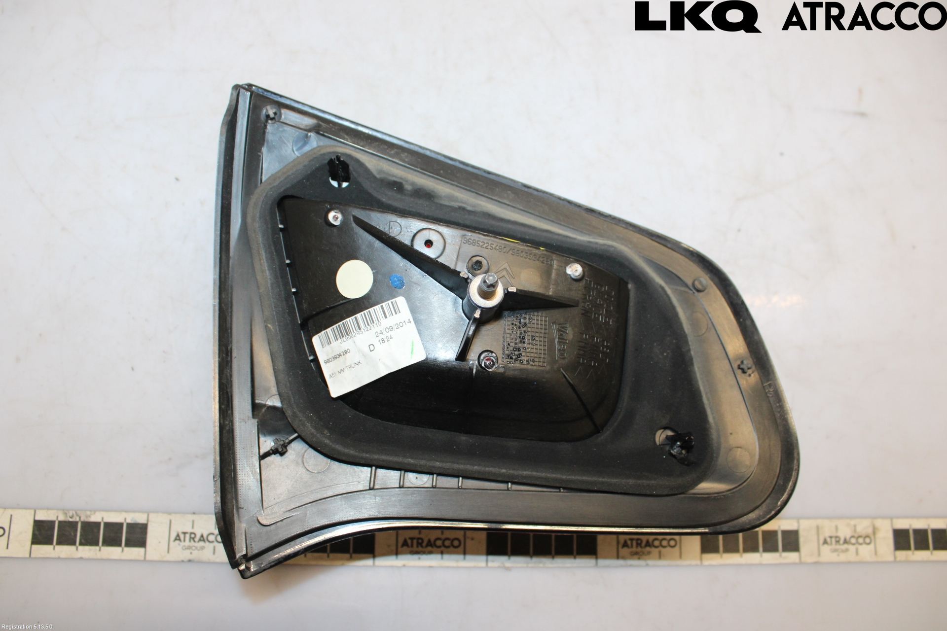 Citroen C3 10-17 Baklykt Høyre  På Luke(Indre)