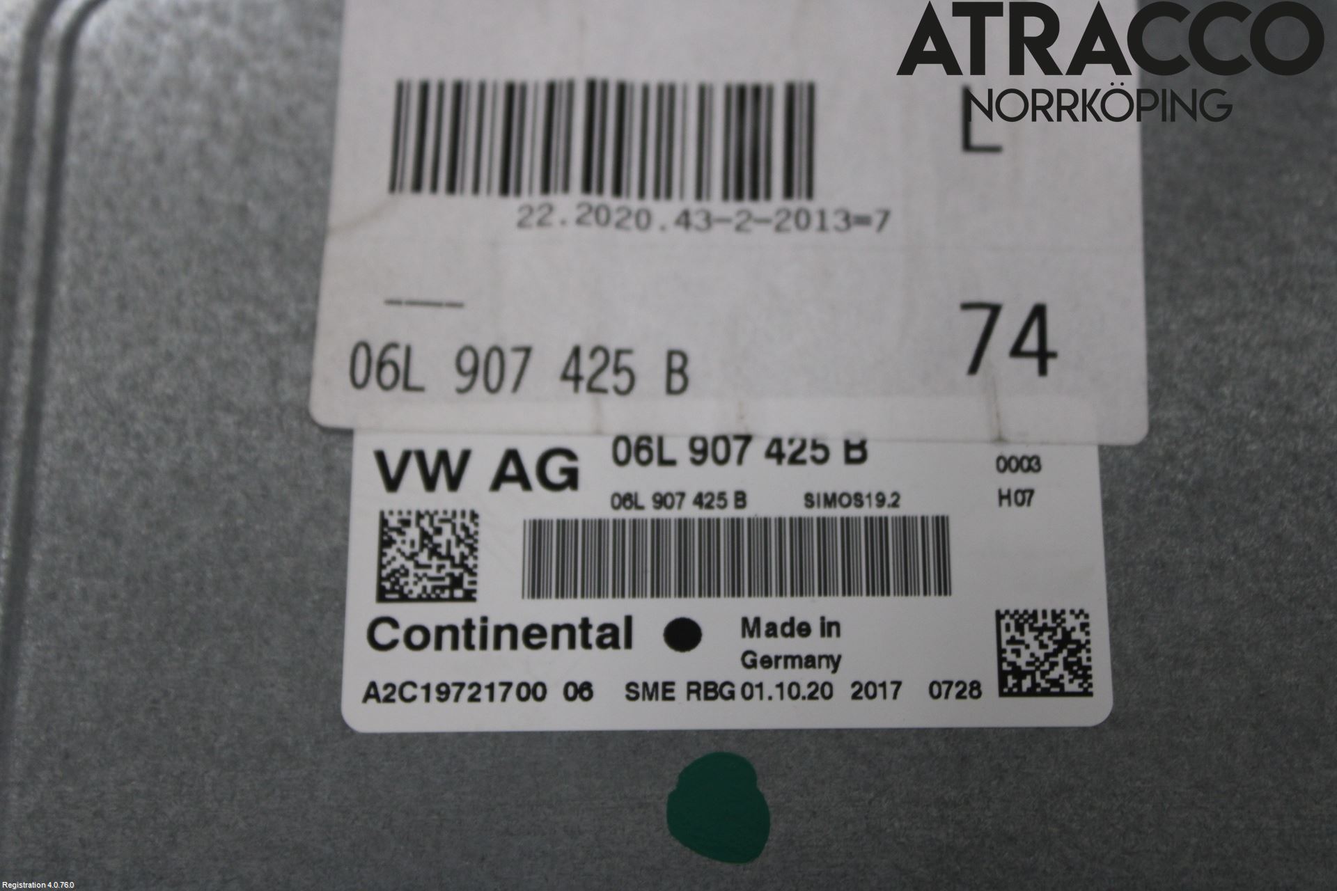 Audi A6 F2/C8 19- Styreenhet Innsprøytning