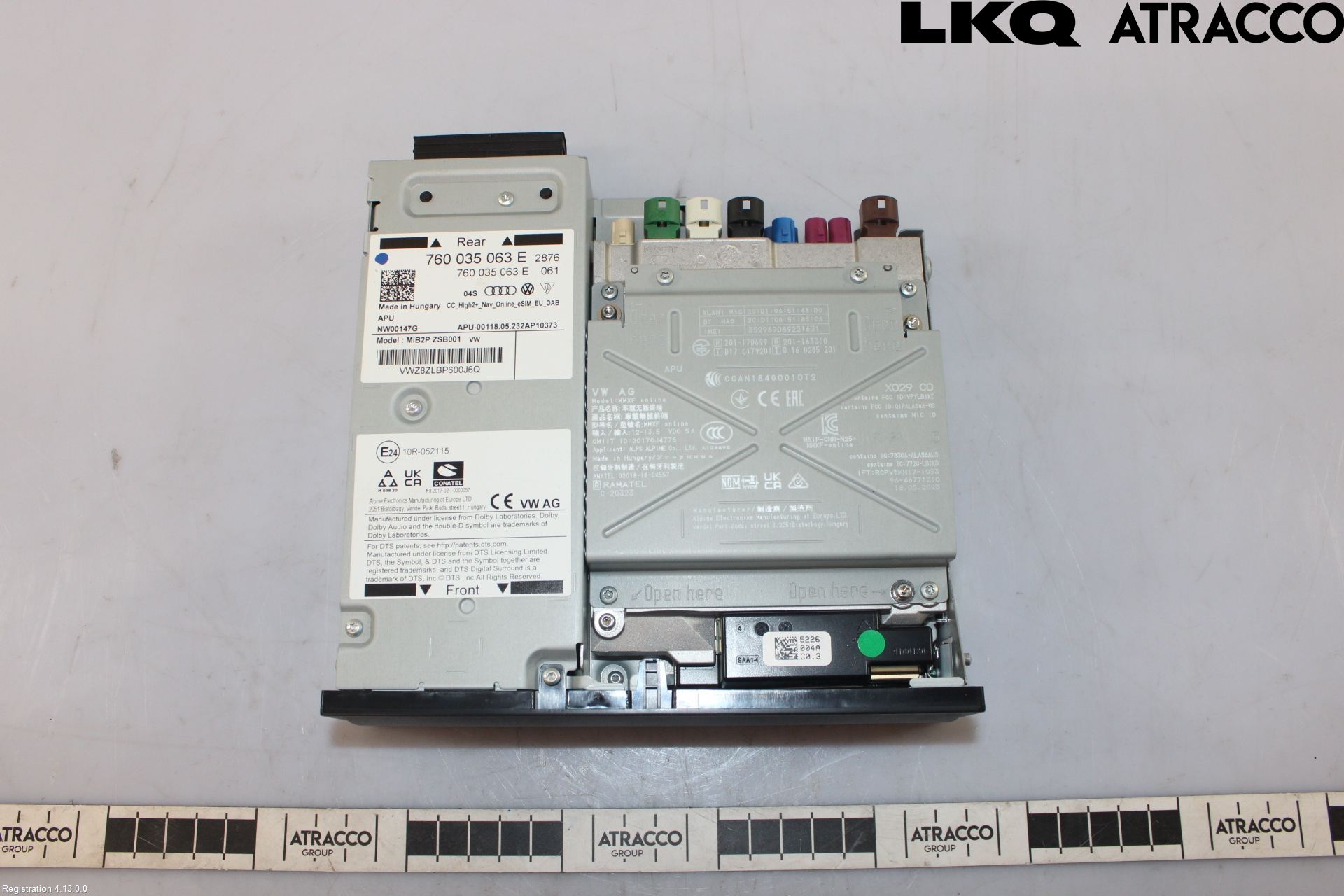 Volkswagen VW TOUAREG CR 18- Stereo Radio Med Cd