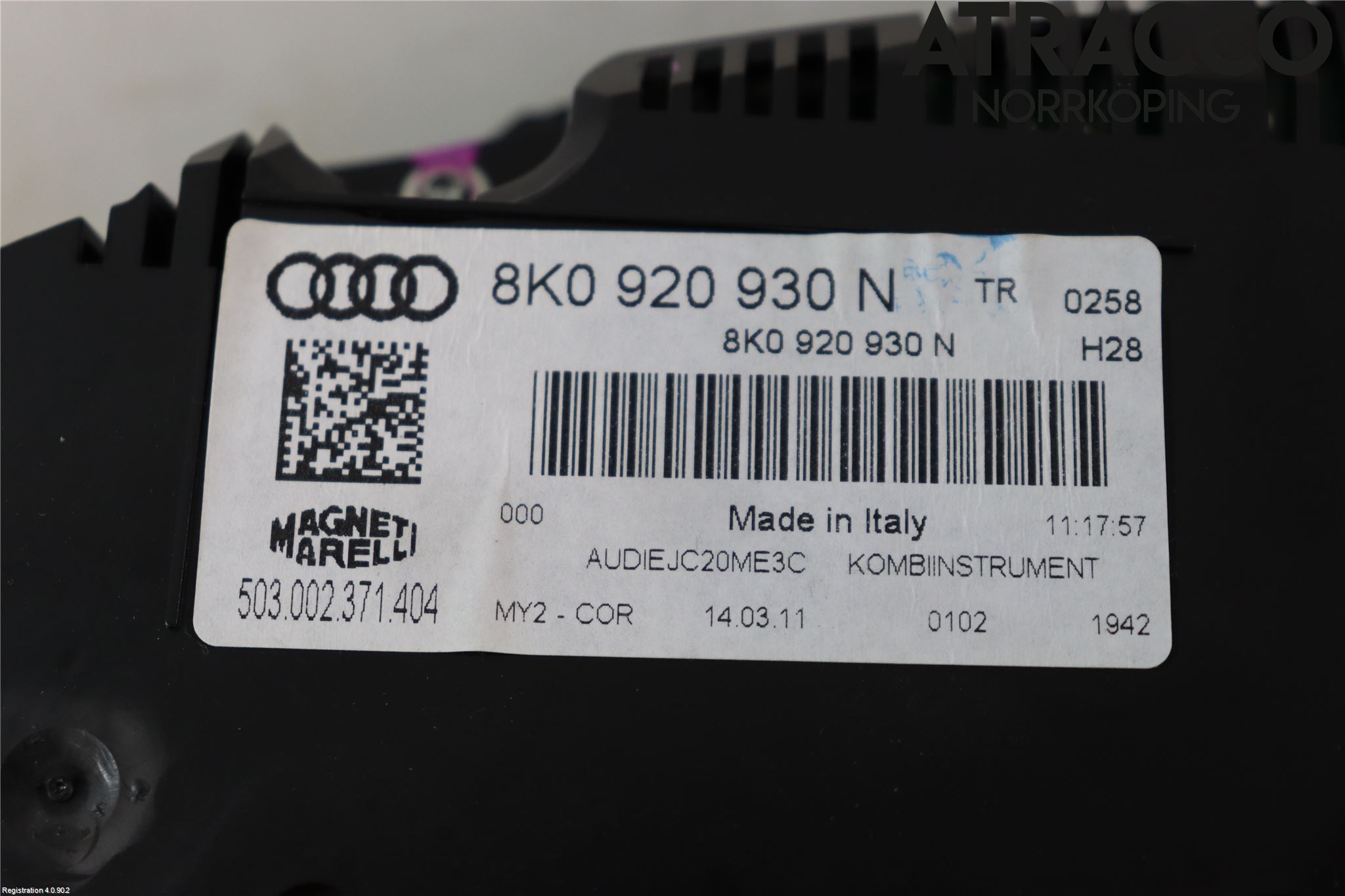 Audi A4/S4 08-11 Instr Kombinert