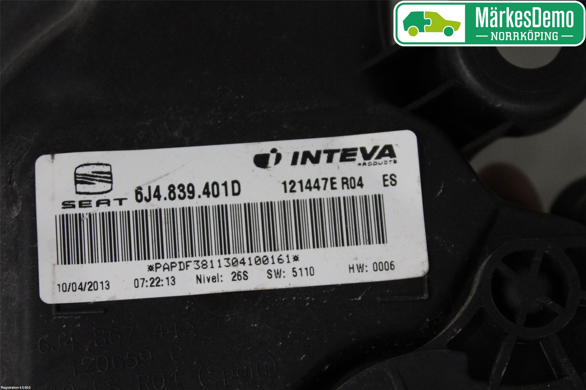 Seat IBIZA IV 08-16 Vindusheis El Komp