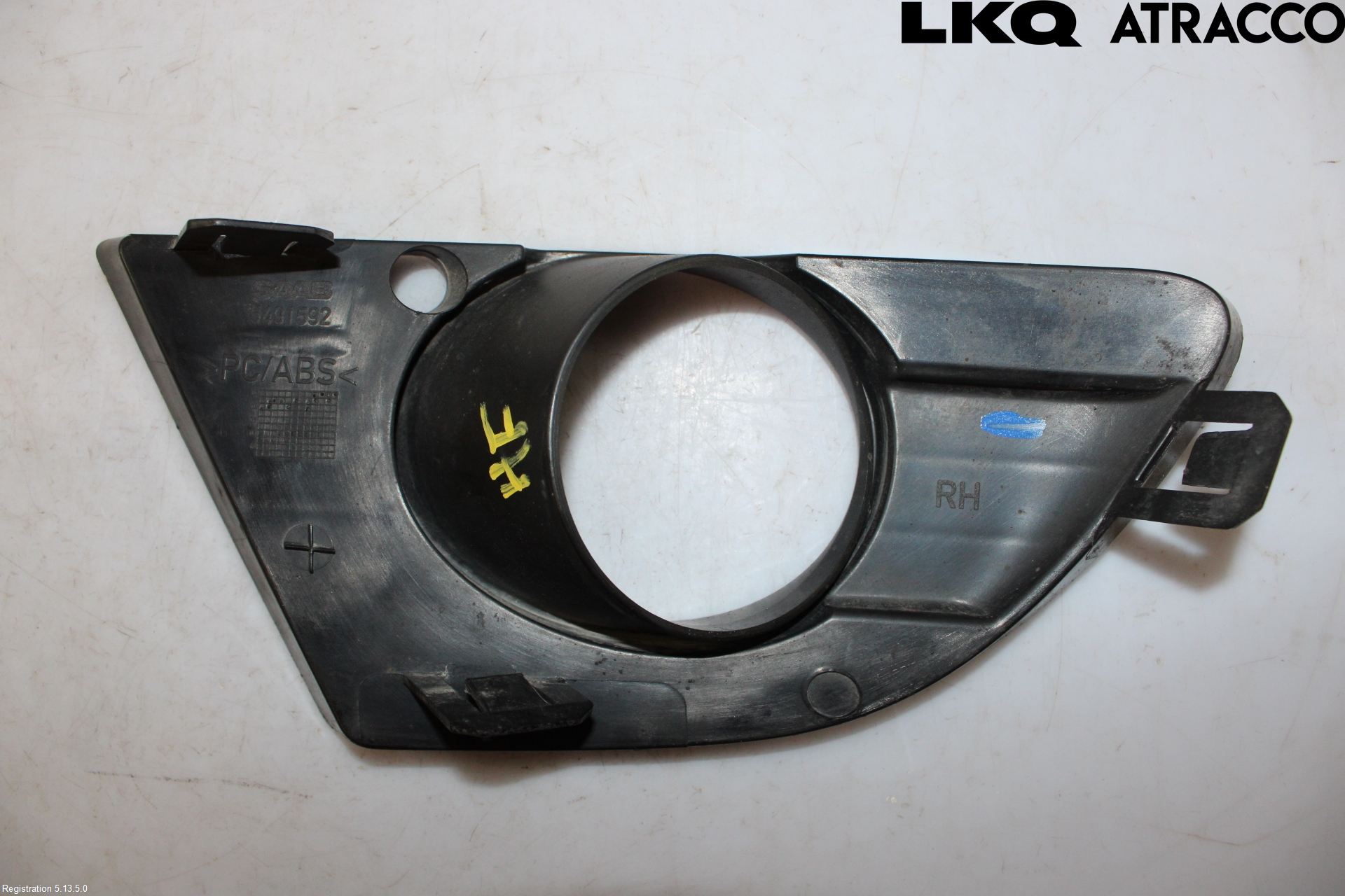 Saab 9-5 -05 Frontlykt Kurve-Tåkelys Ramme