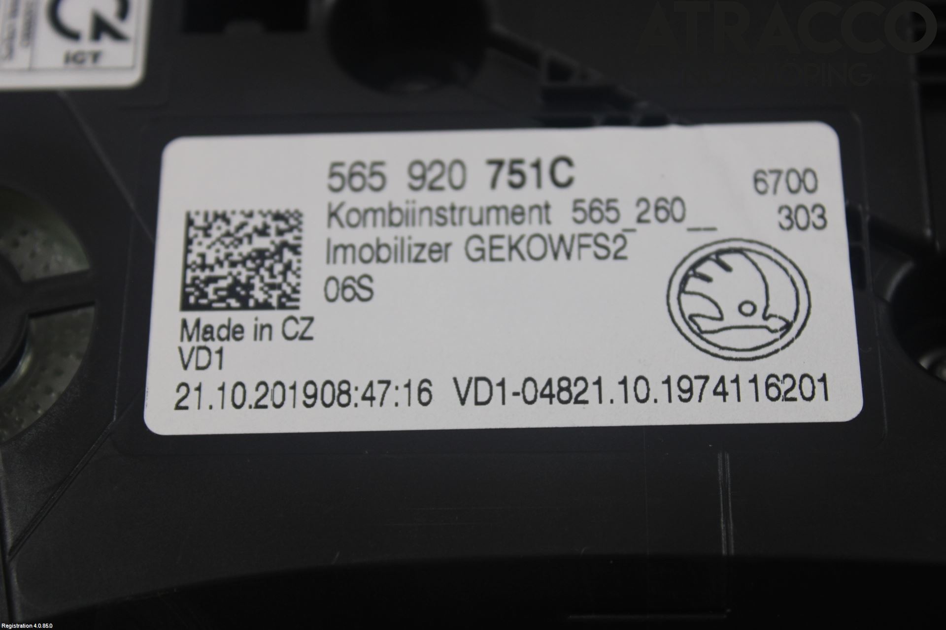 Skoda KODIAQ 17-24 Instr Kombinert
