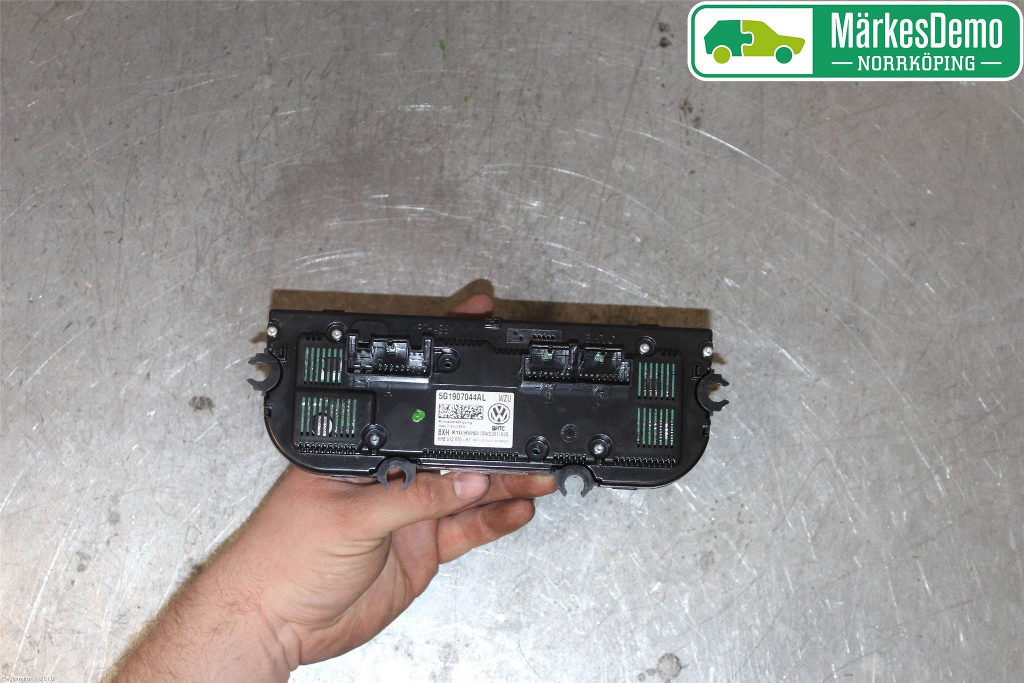 Volkswagen VW GOLF / E-GOLF VII 13-20 Varmeapparat Panel(Regulering)