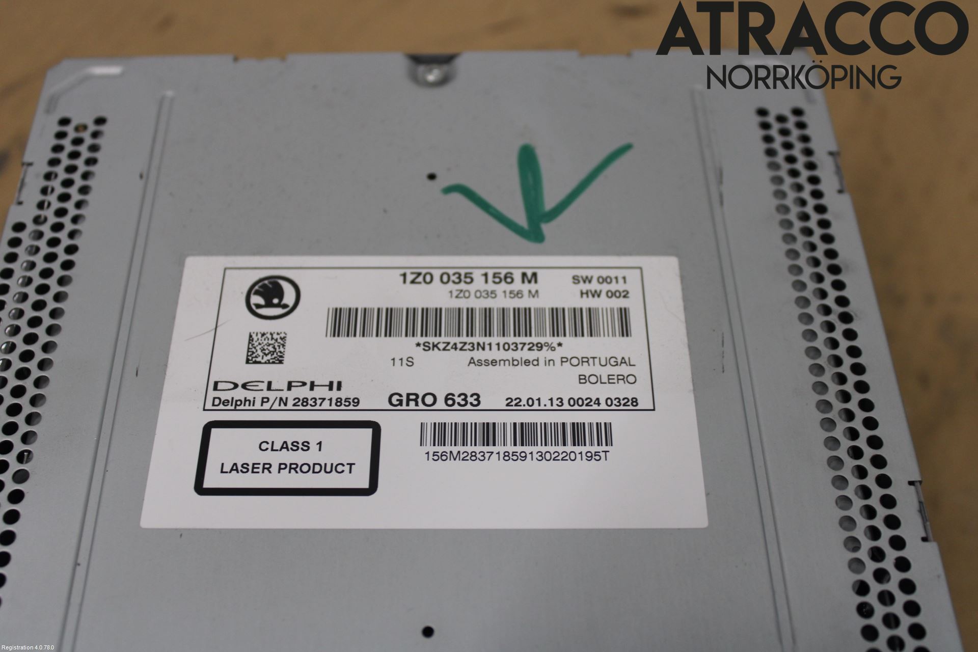 Skoda OCTAVIA (1Z) 05-13 Stereo Radio Med Cd