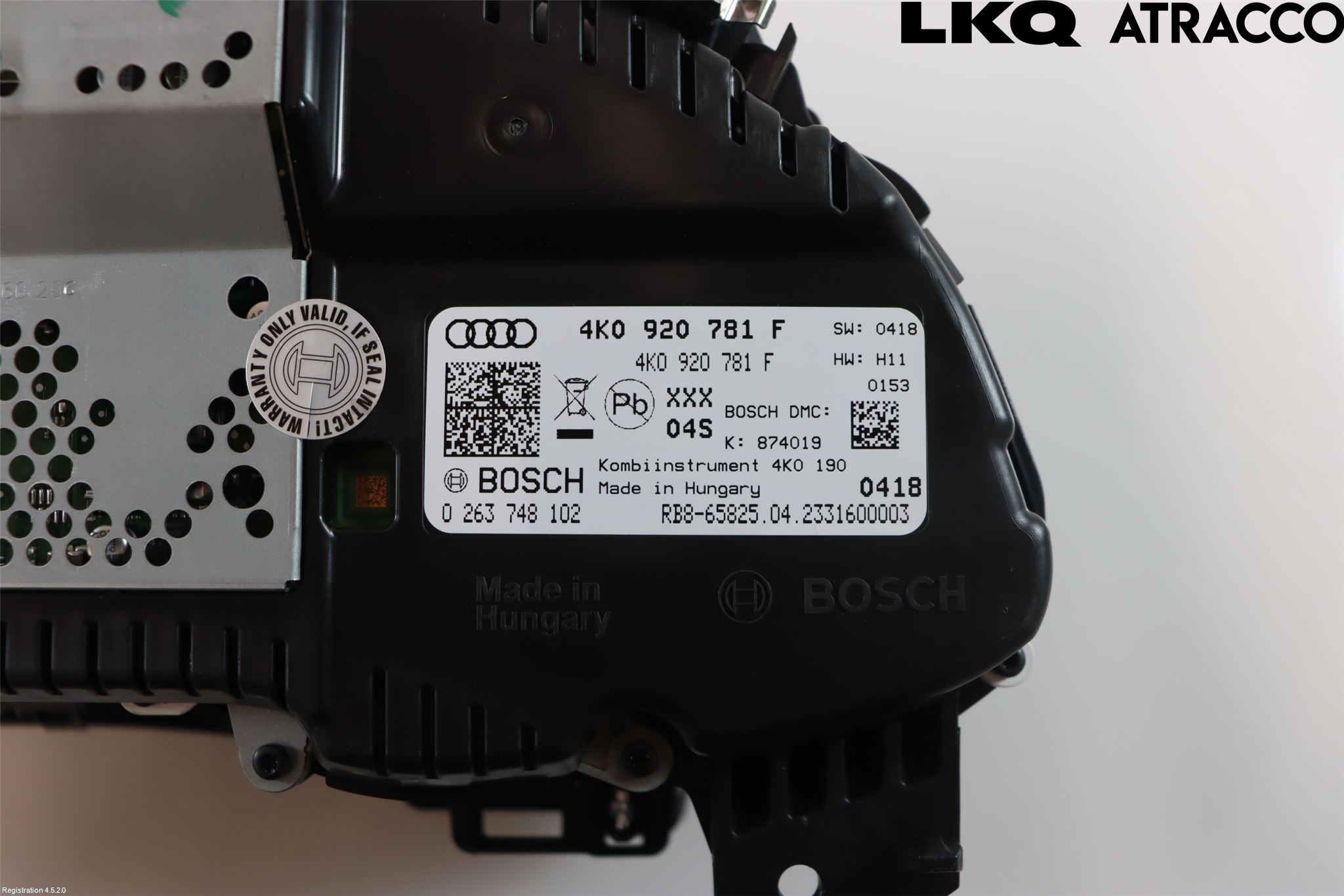 Audi A6 F2/C8 19- Instr Kombinert