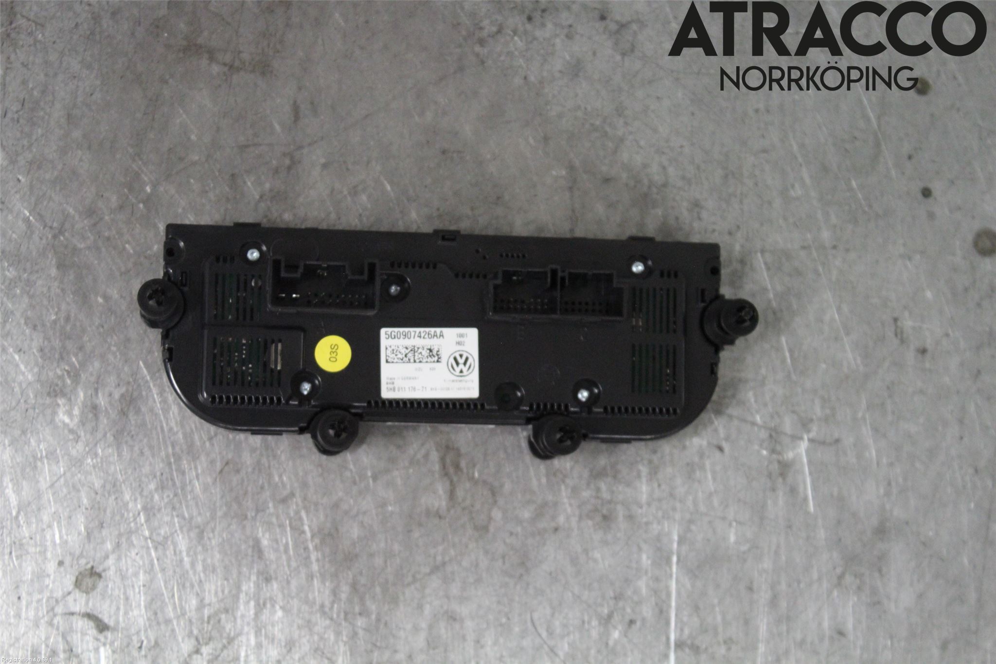 Volkswagen VW GOLF / E-GOLF VII 13-20 Varmeapparat Panel(Regulering)