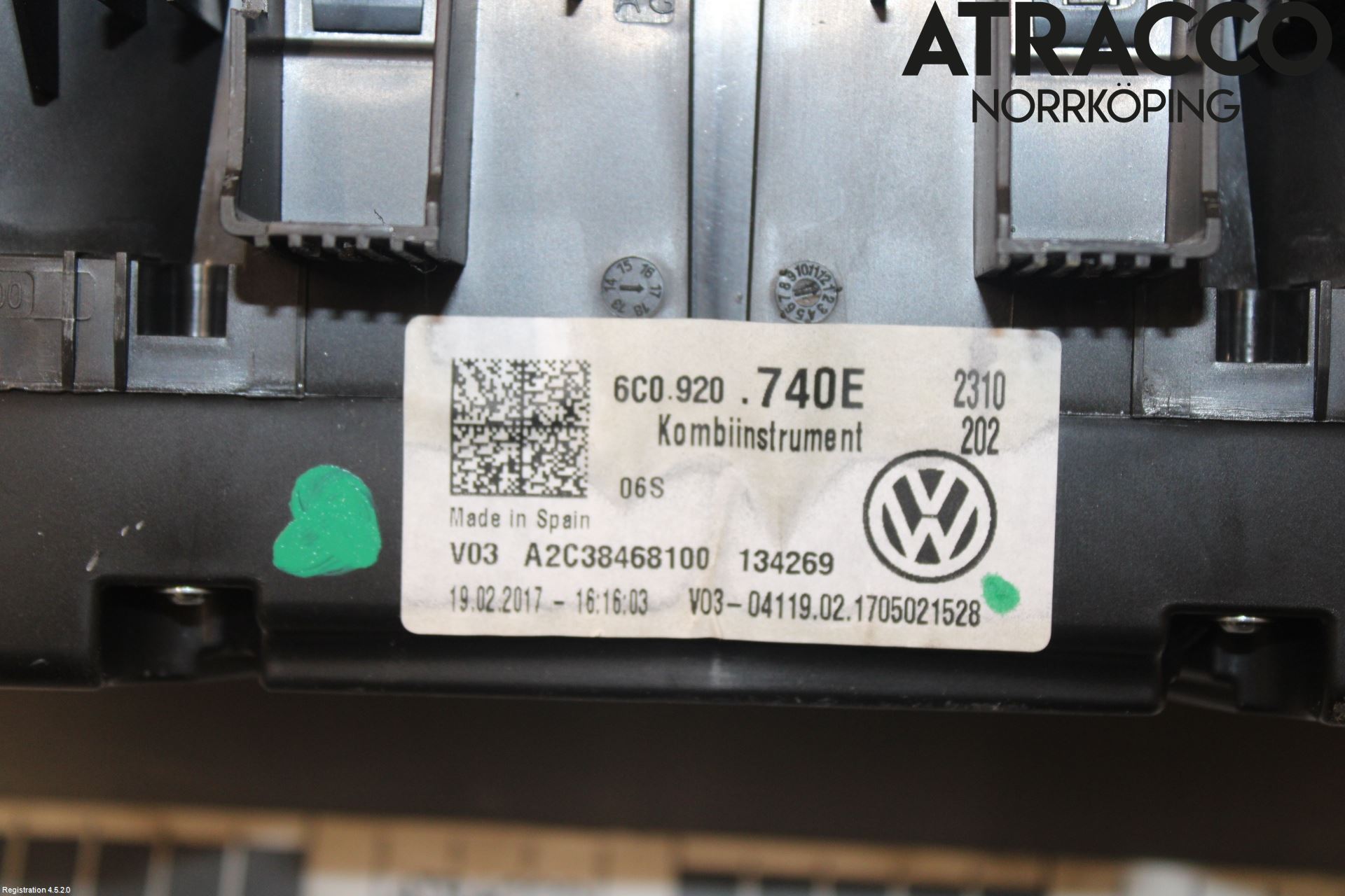 Volkswagen VW POLO 10-17 Instr Kombinert