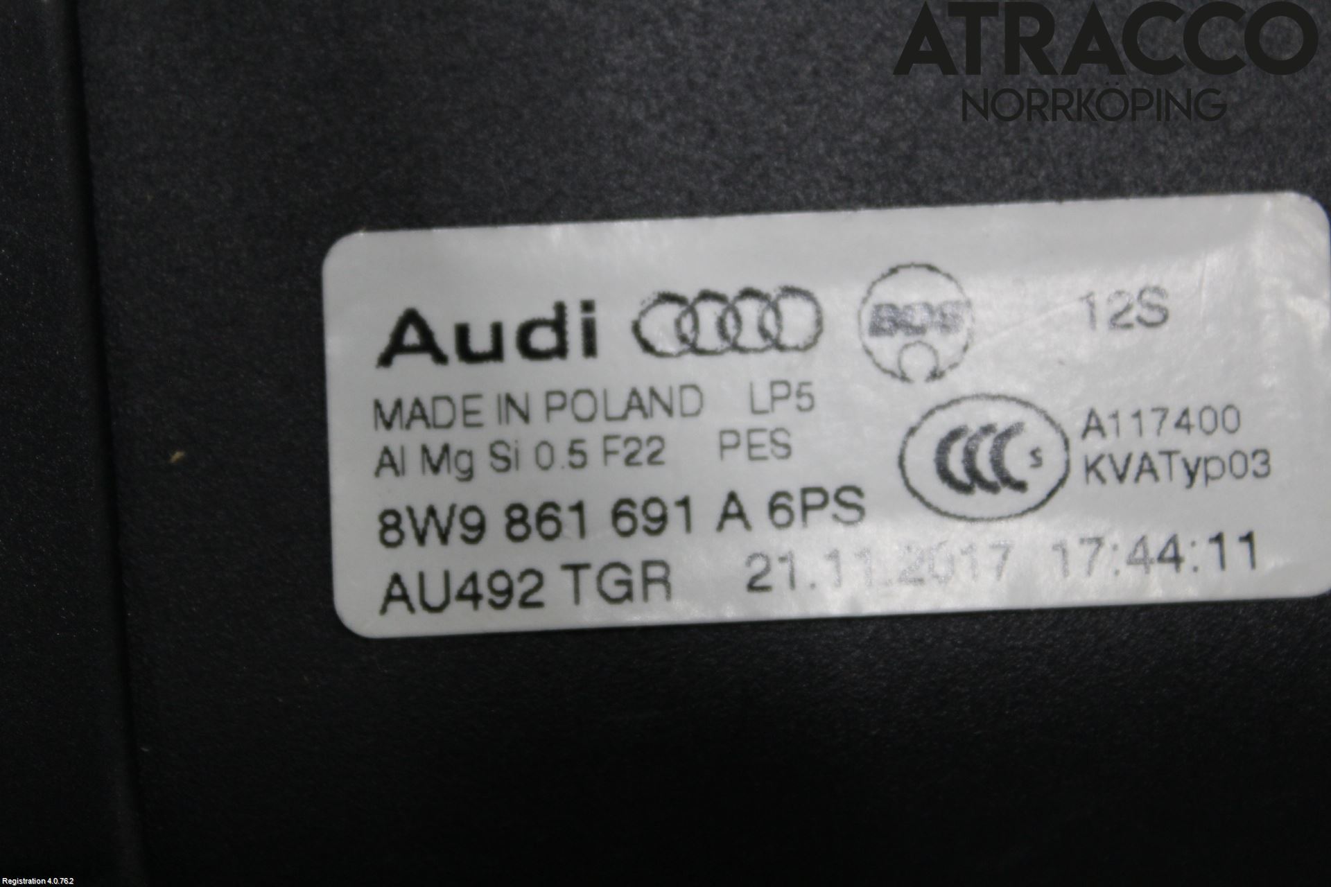 Audi A4/S4 B9 16-19 Innr Lastenett