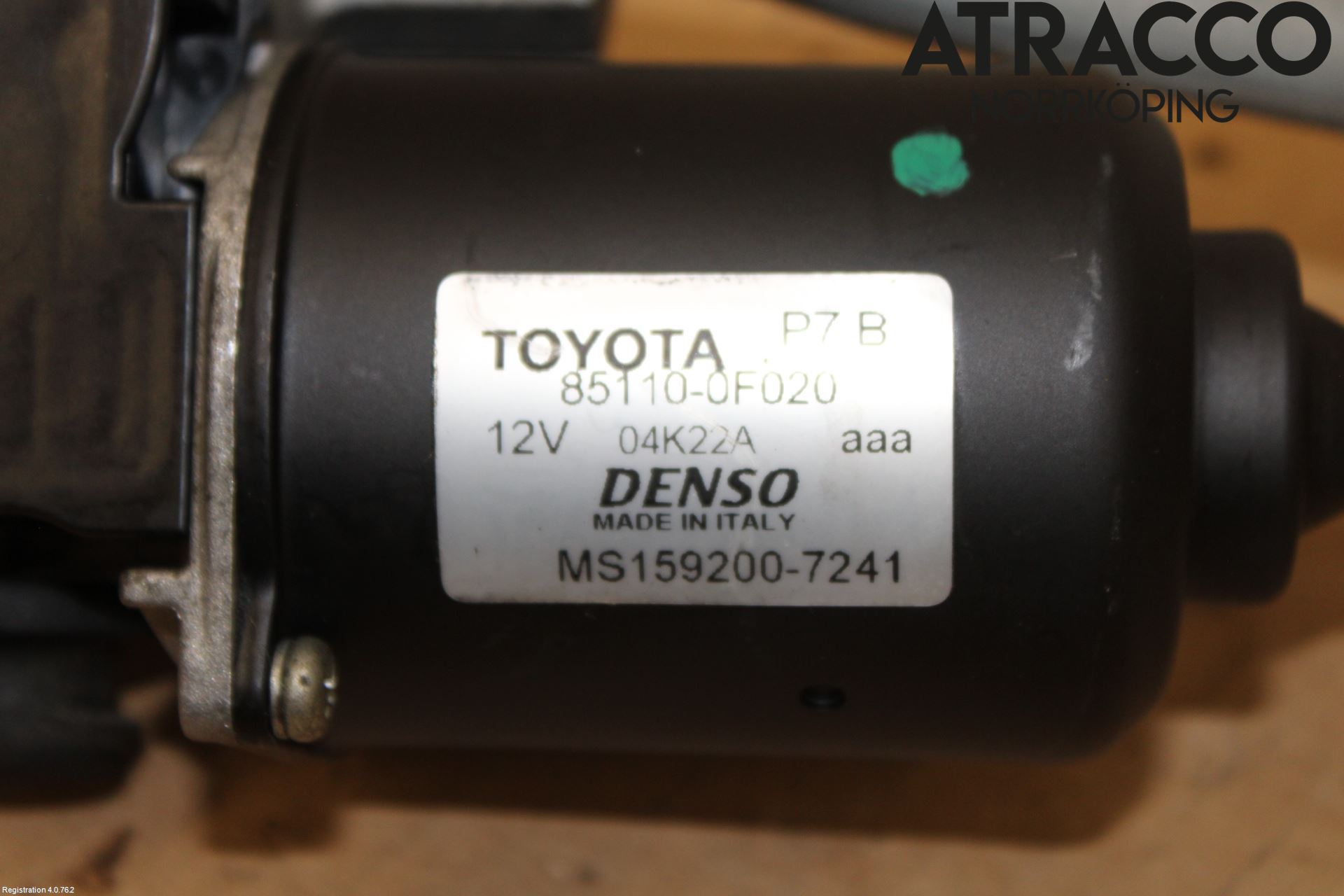 Toyota COROLLA VERSO 08-09 Viskeroverføring Frontrute