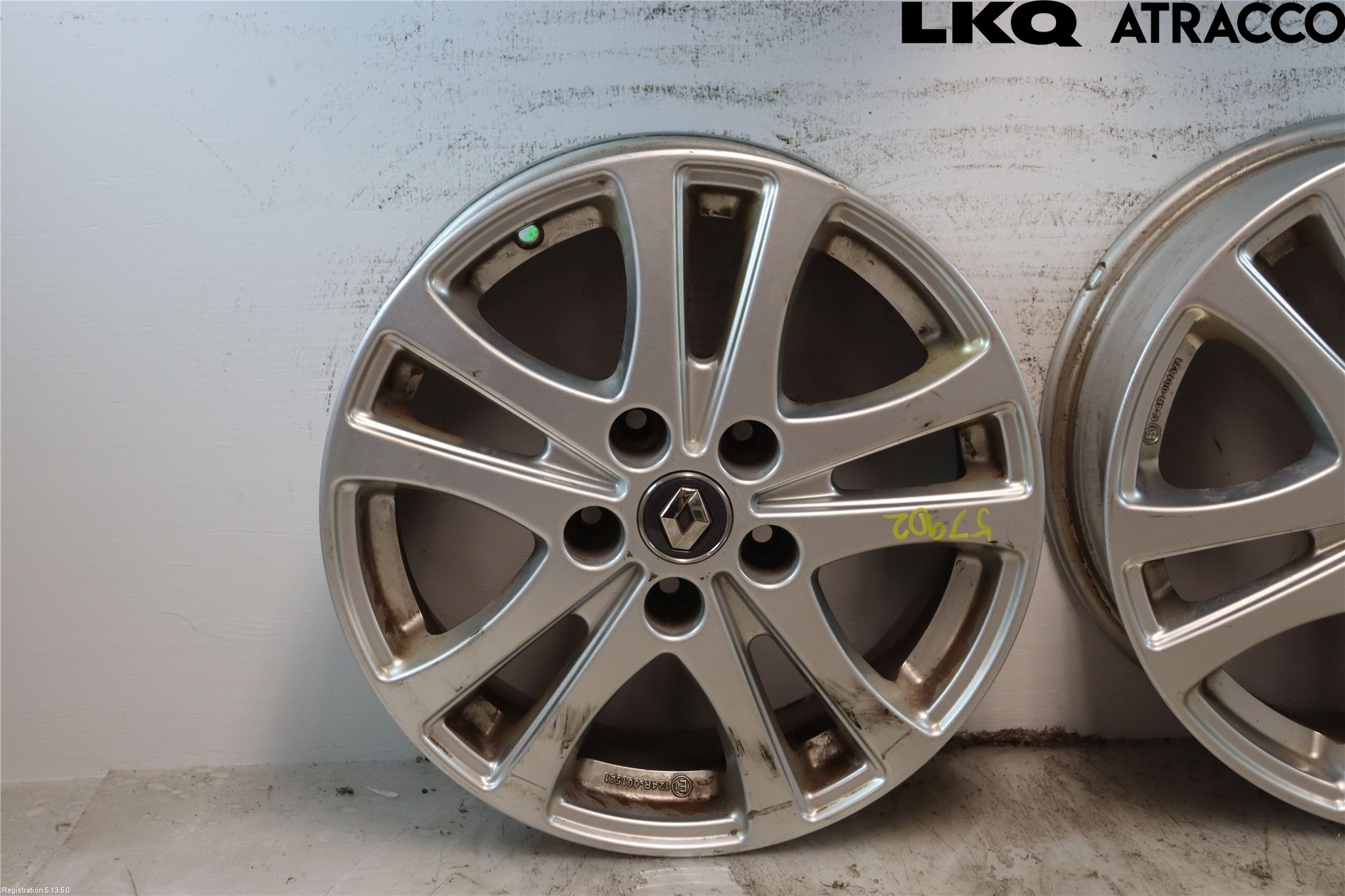 Renault MEGANE III 09-15 Felg Aluminium Sett 4Stk