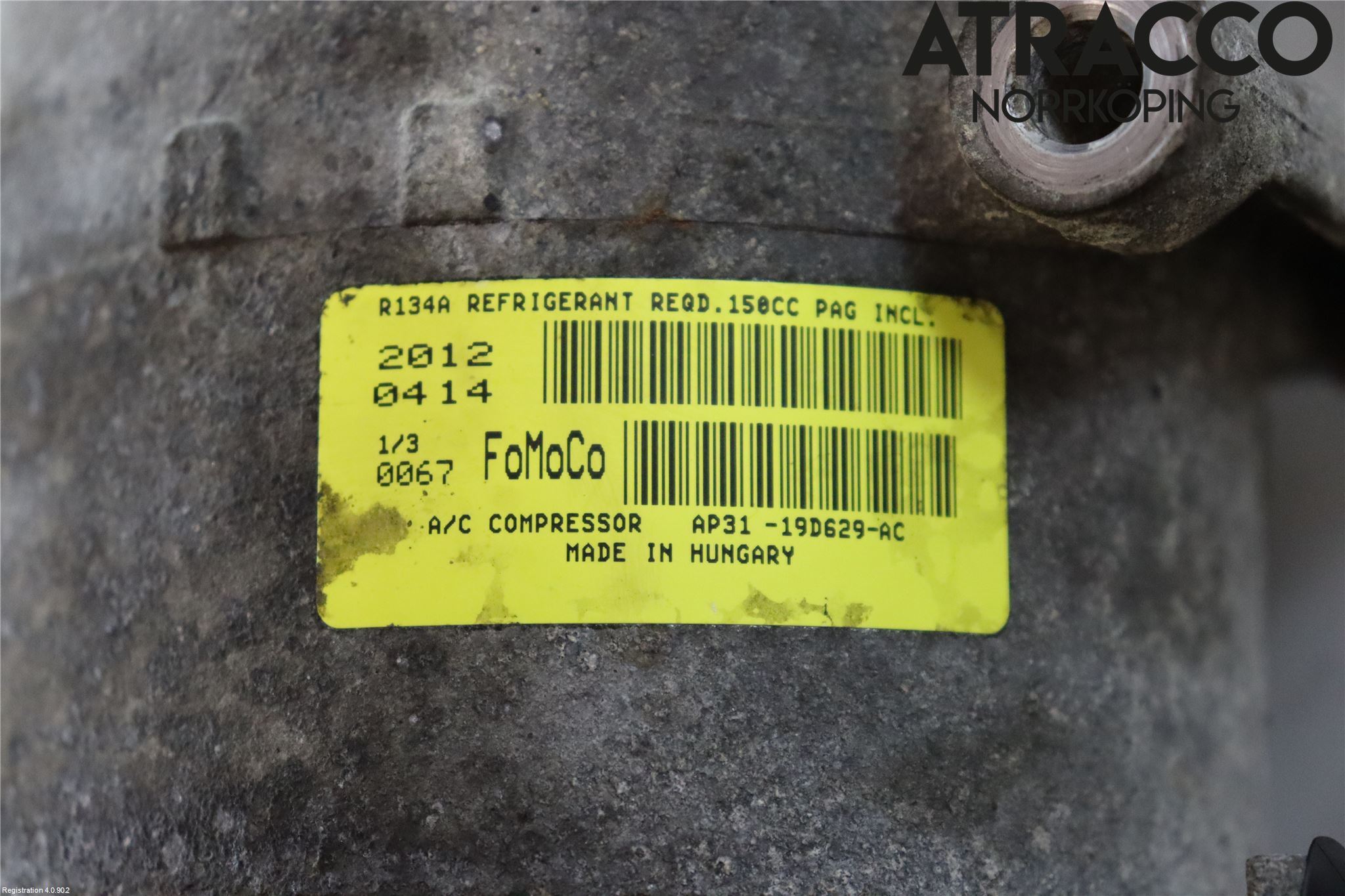 Ford FIESTA 09-12 Varme Ac Kompressor