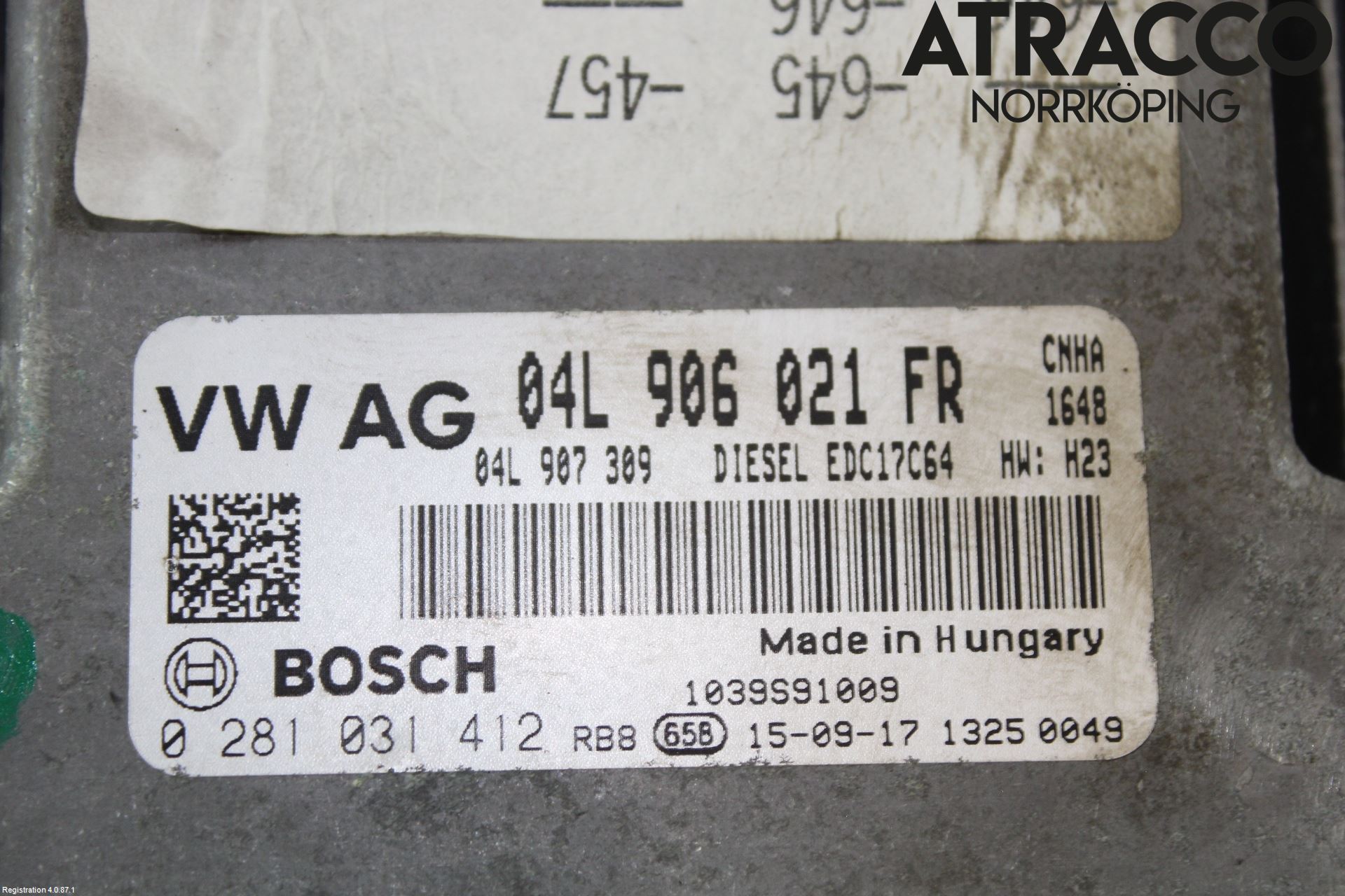 Audi A6/S6 4G 11-18 Styreenhet Dieselpumpe