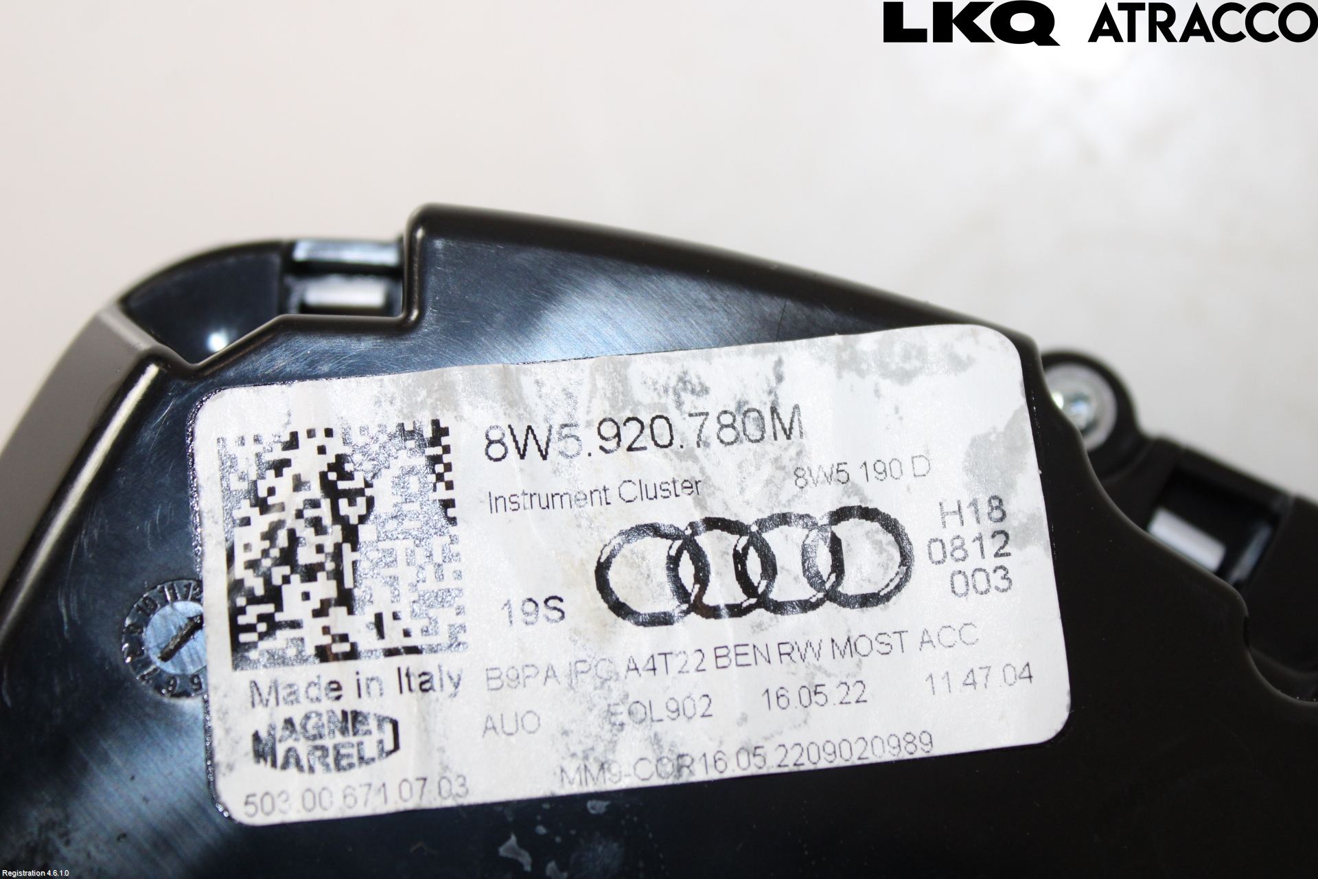 Audi A4/S4 B9 20- Instr Kombinert