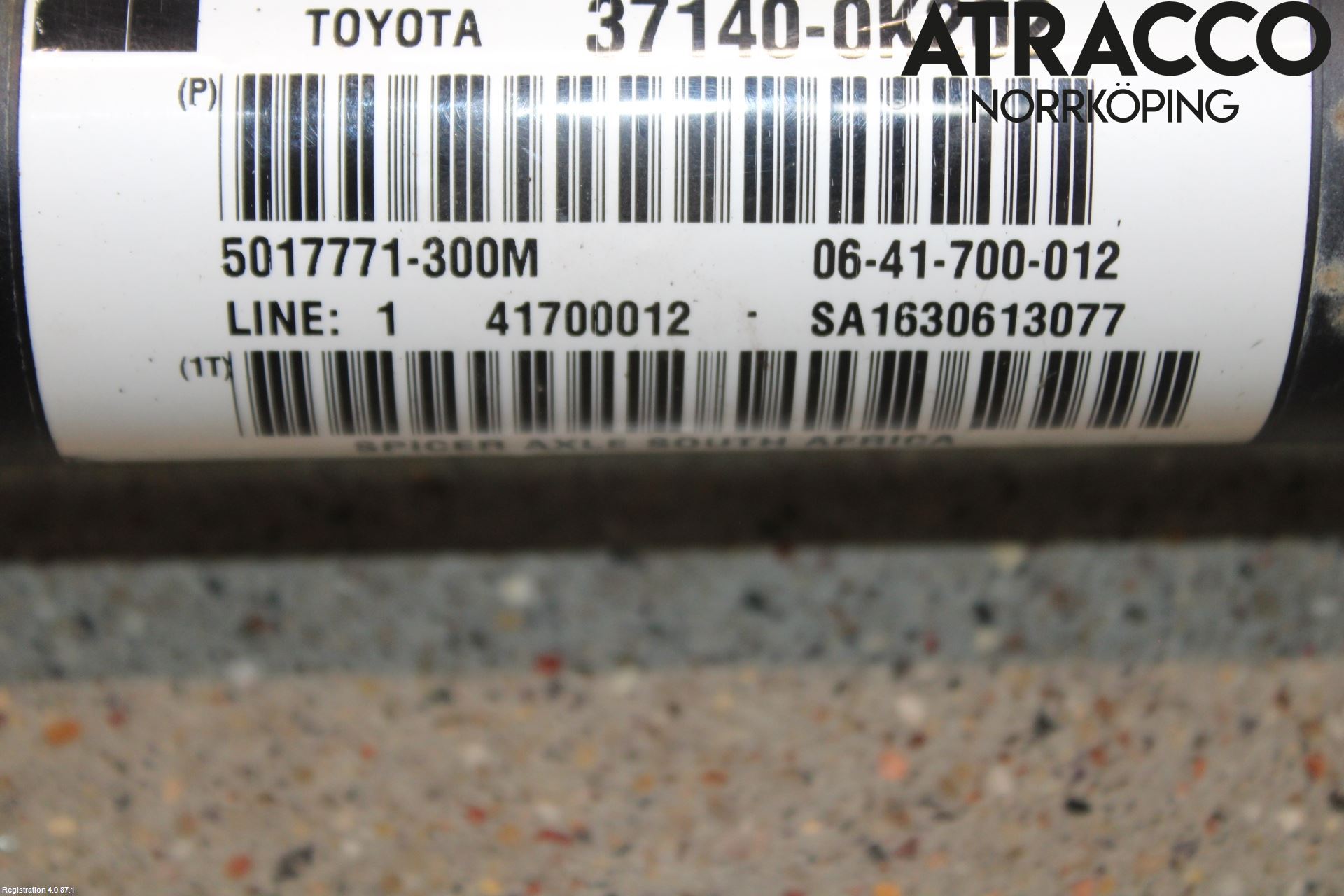 Toyota HILUX 16- Mellomaksel Fremre 4Wd